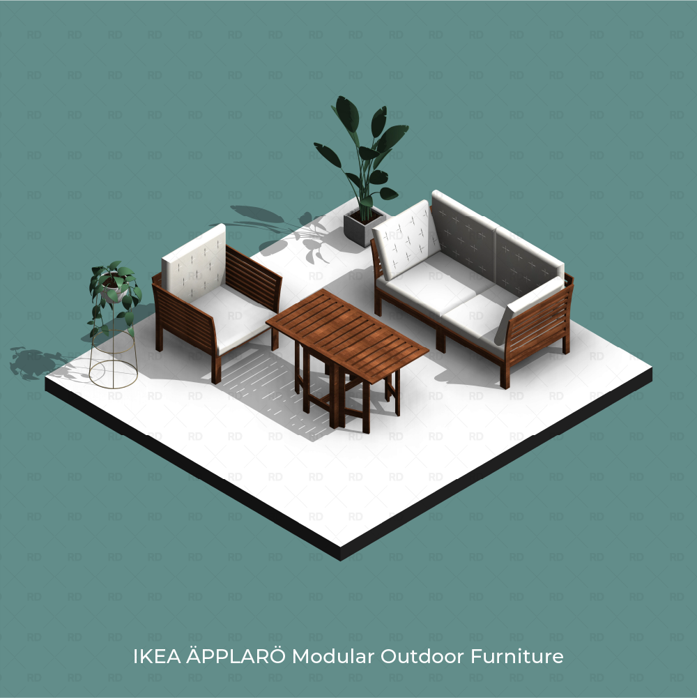 revit landscape furniture