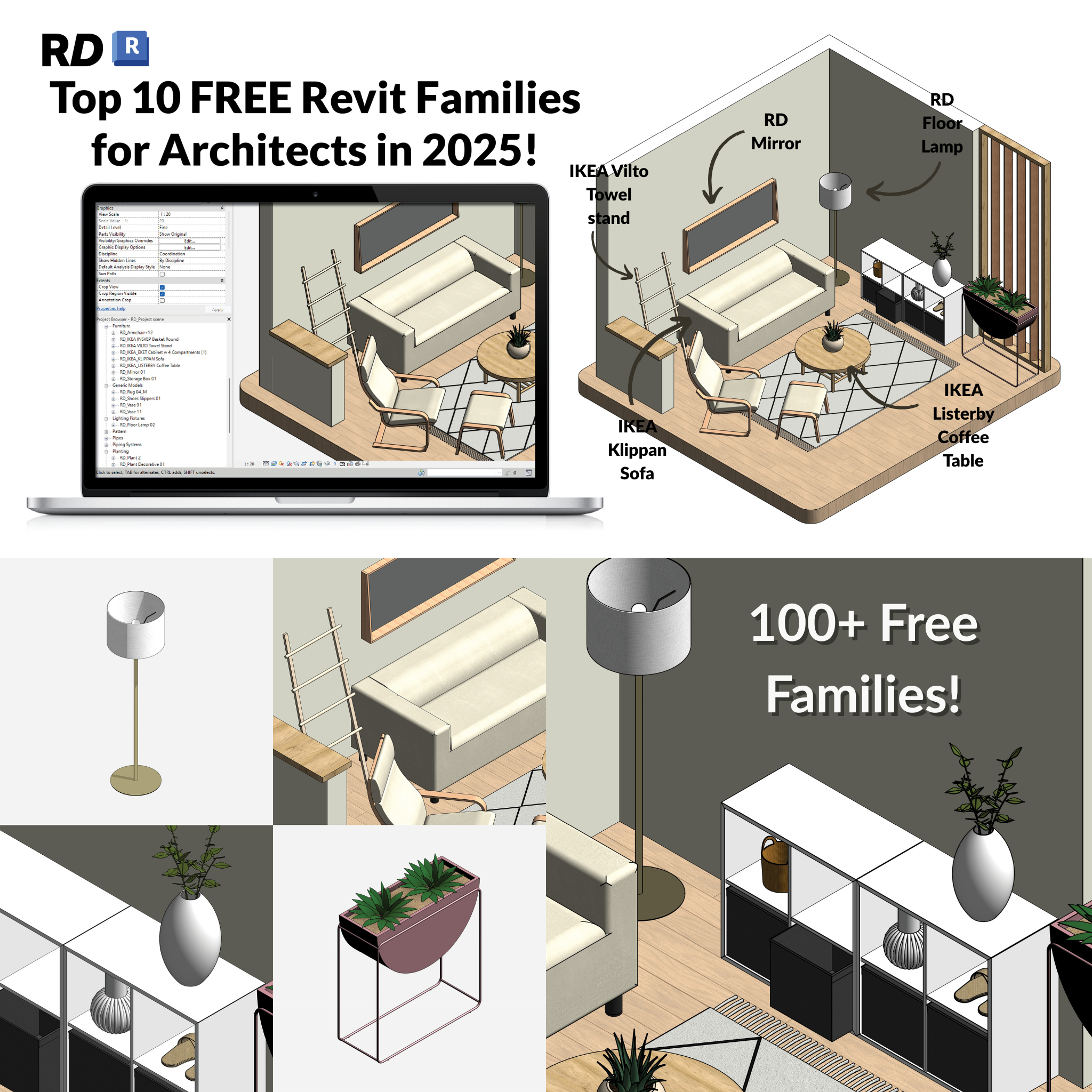 Top 10 Free Revit Families for Architects in 2025