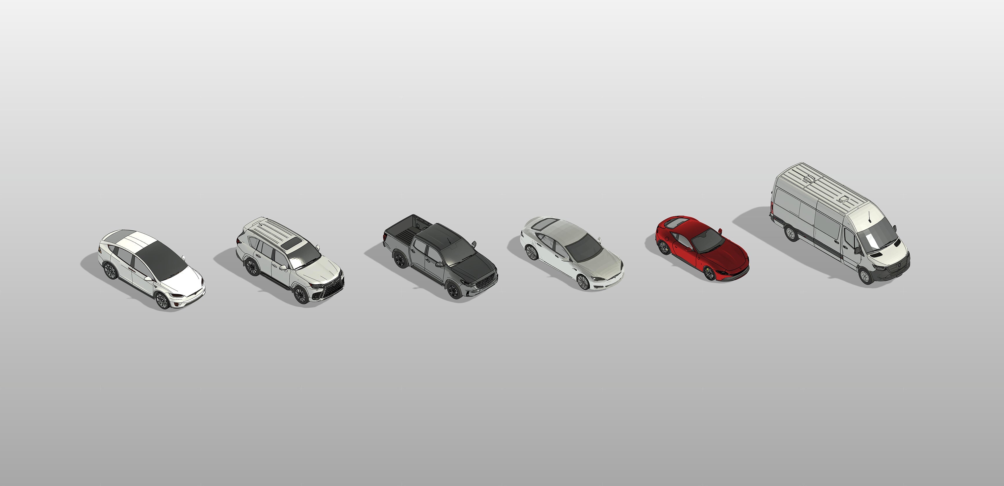 free download revit cars vehicles 