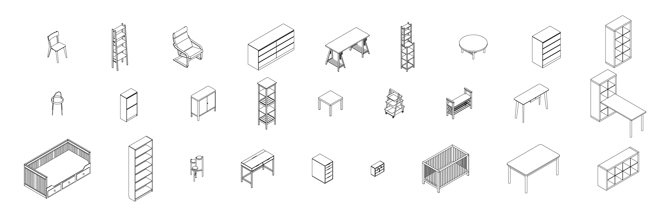 free download ikea revit families