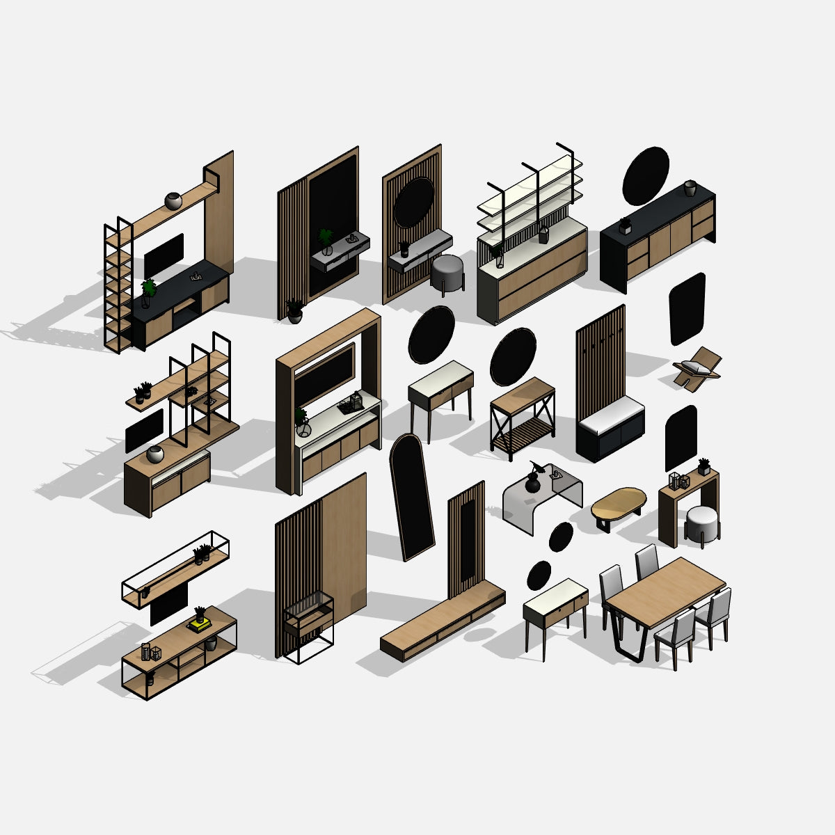 revit furniture families