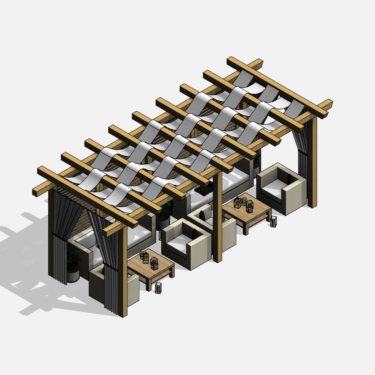 revit pergola