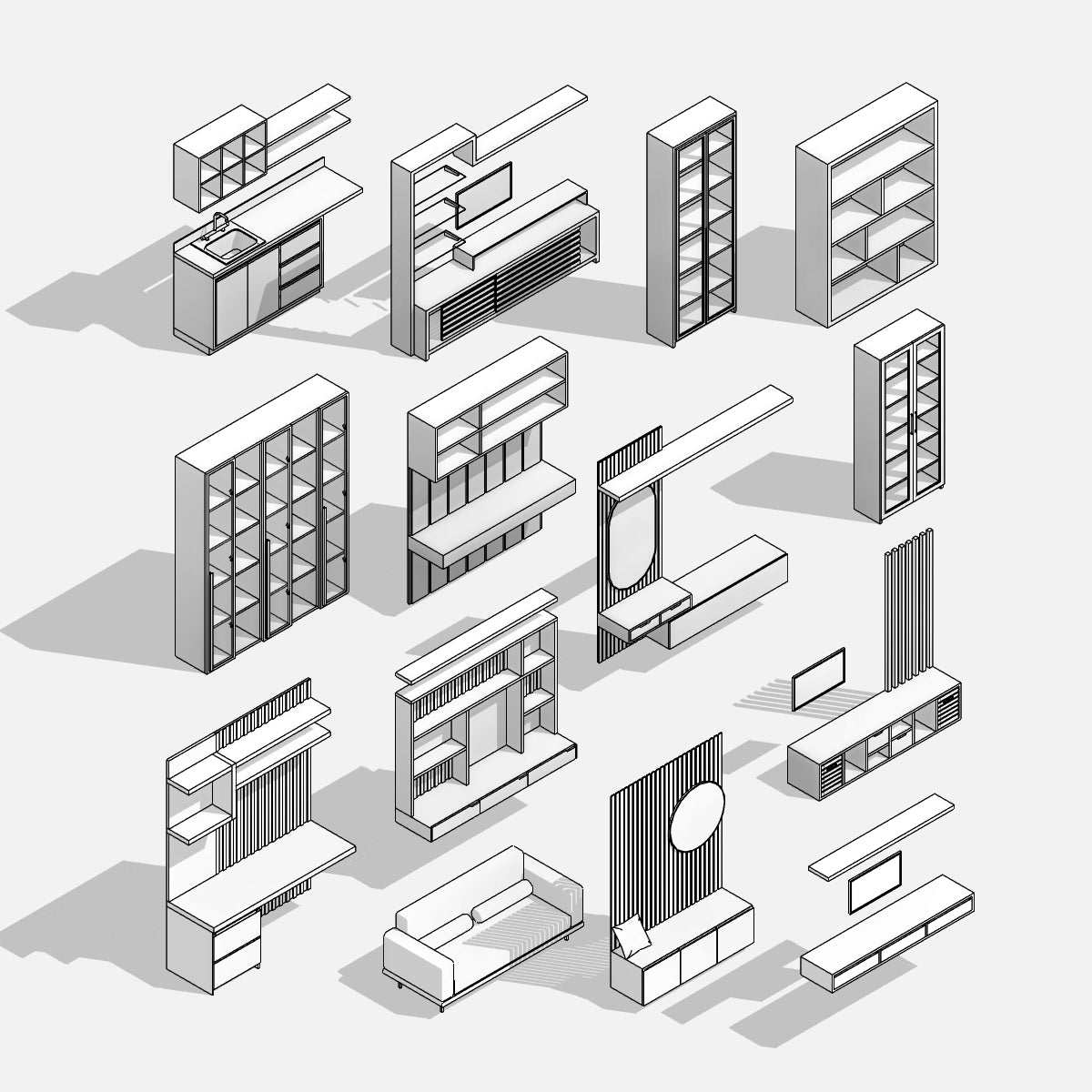 revit shelving 