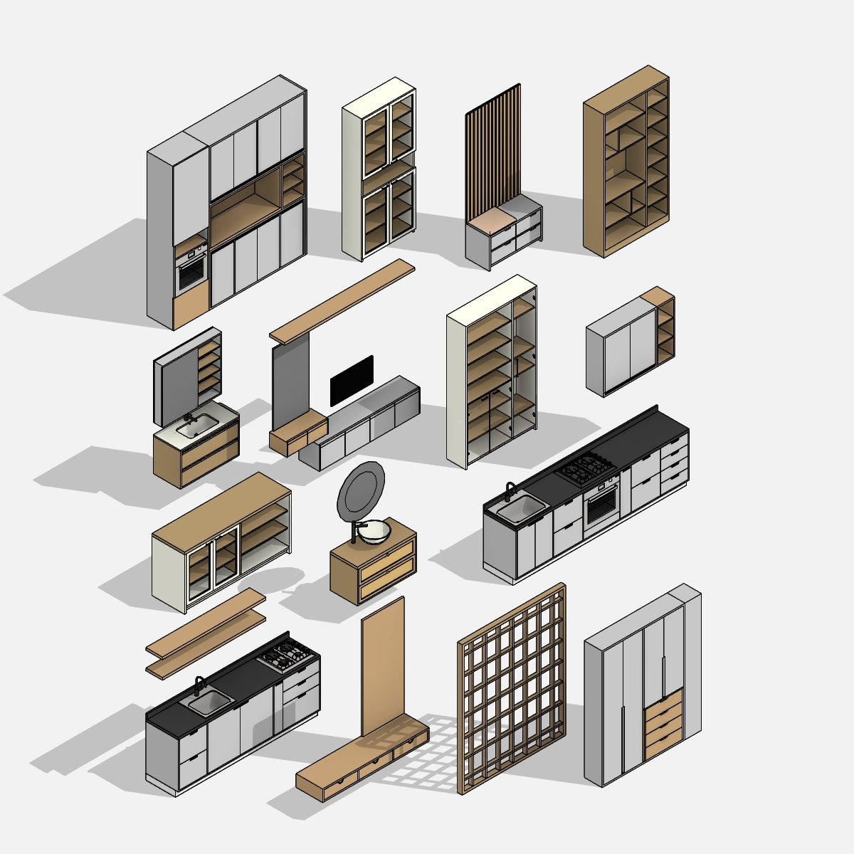 revit storage families