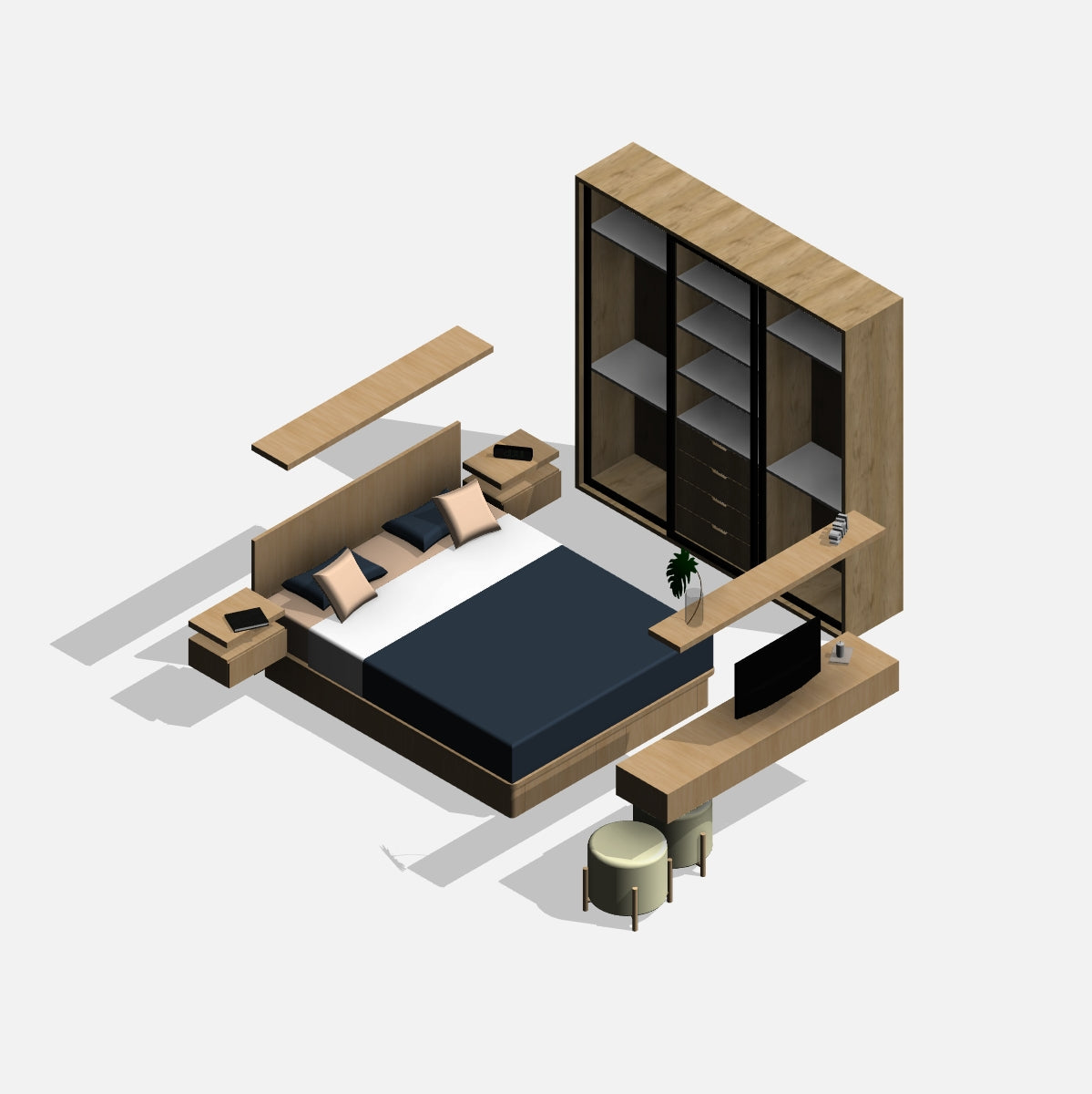 revit bedroom 