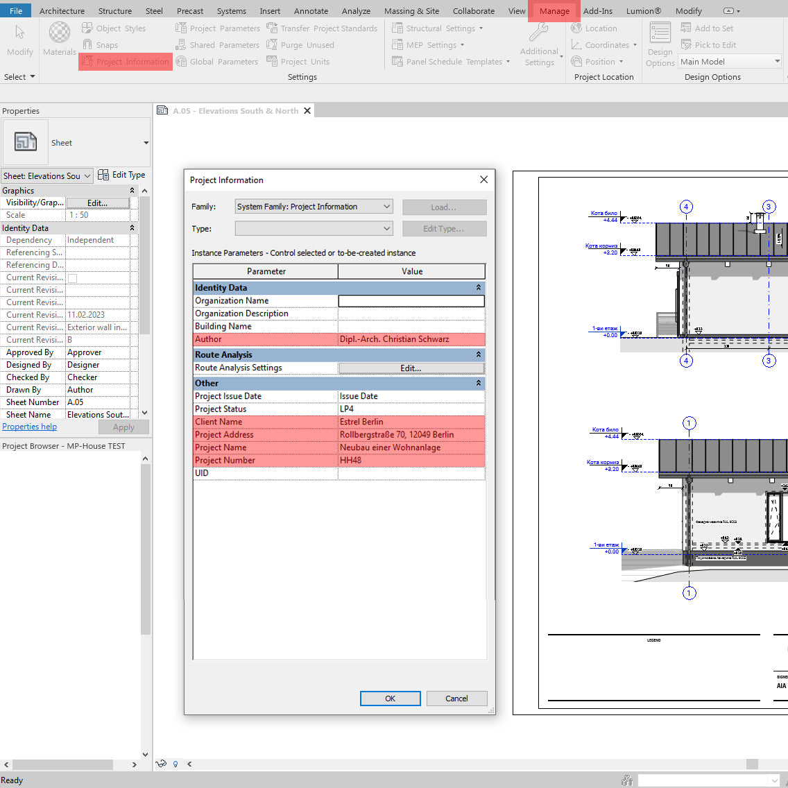 revit title blocks german