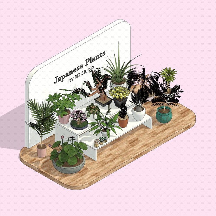 Download Japanese Plants for Revit | 16 Planting Families | RD Studio