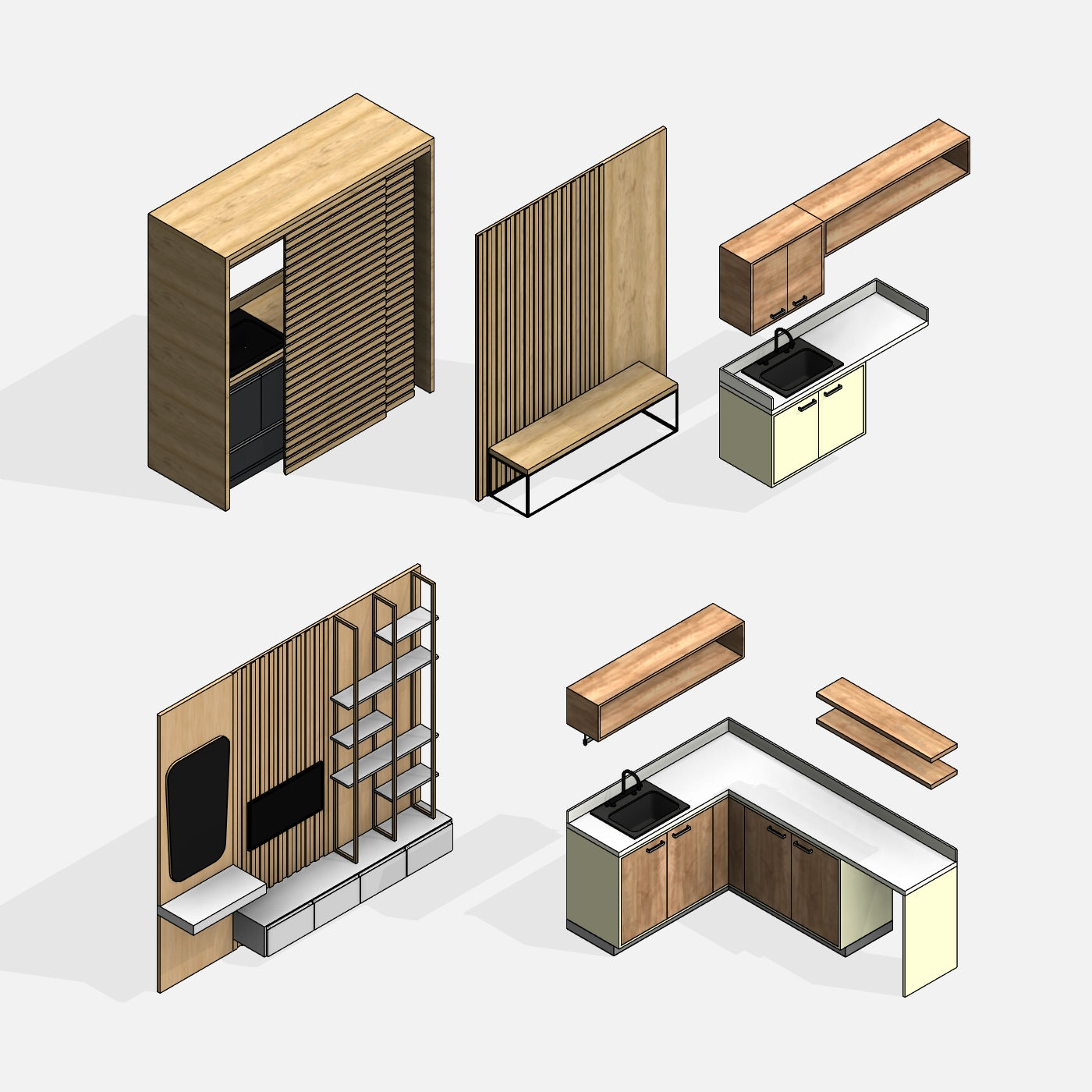 Decor Ideas Revit Families 05 - Pro - RD Studio