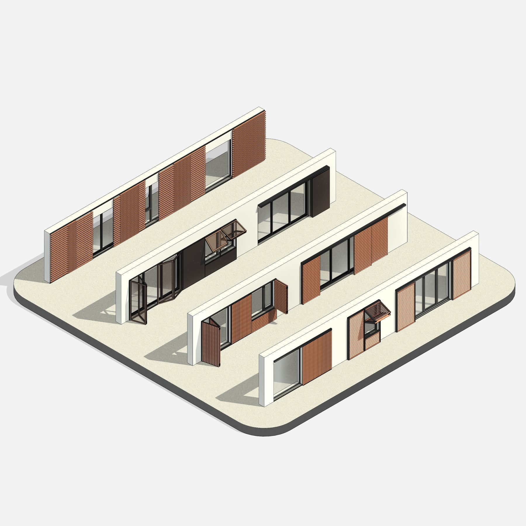 Revit All Window Layout Options Revit Window Shutter System Families | RD Studio