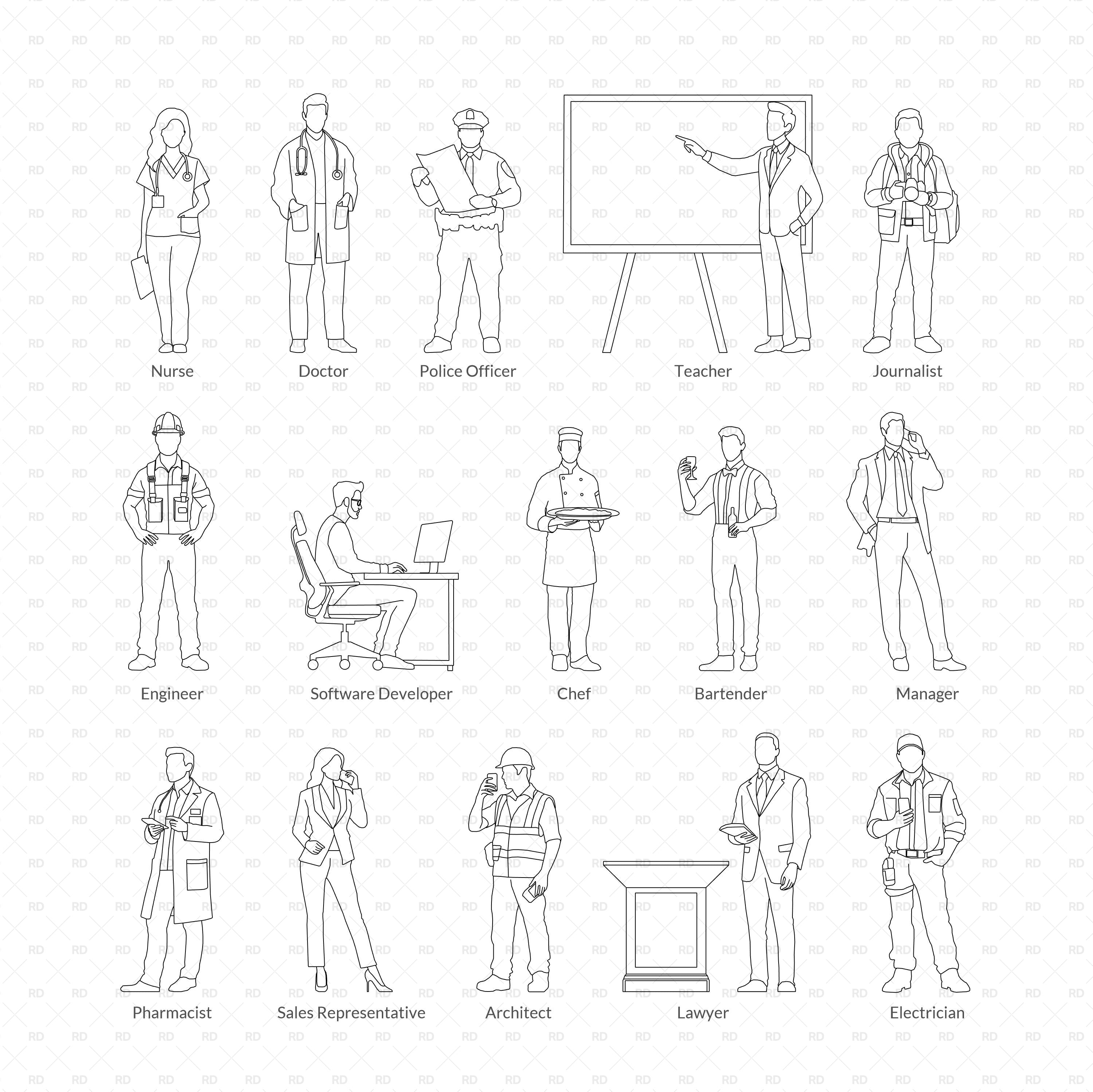 revit 2d people