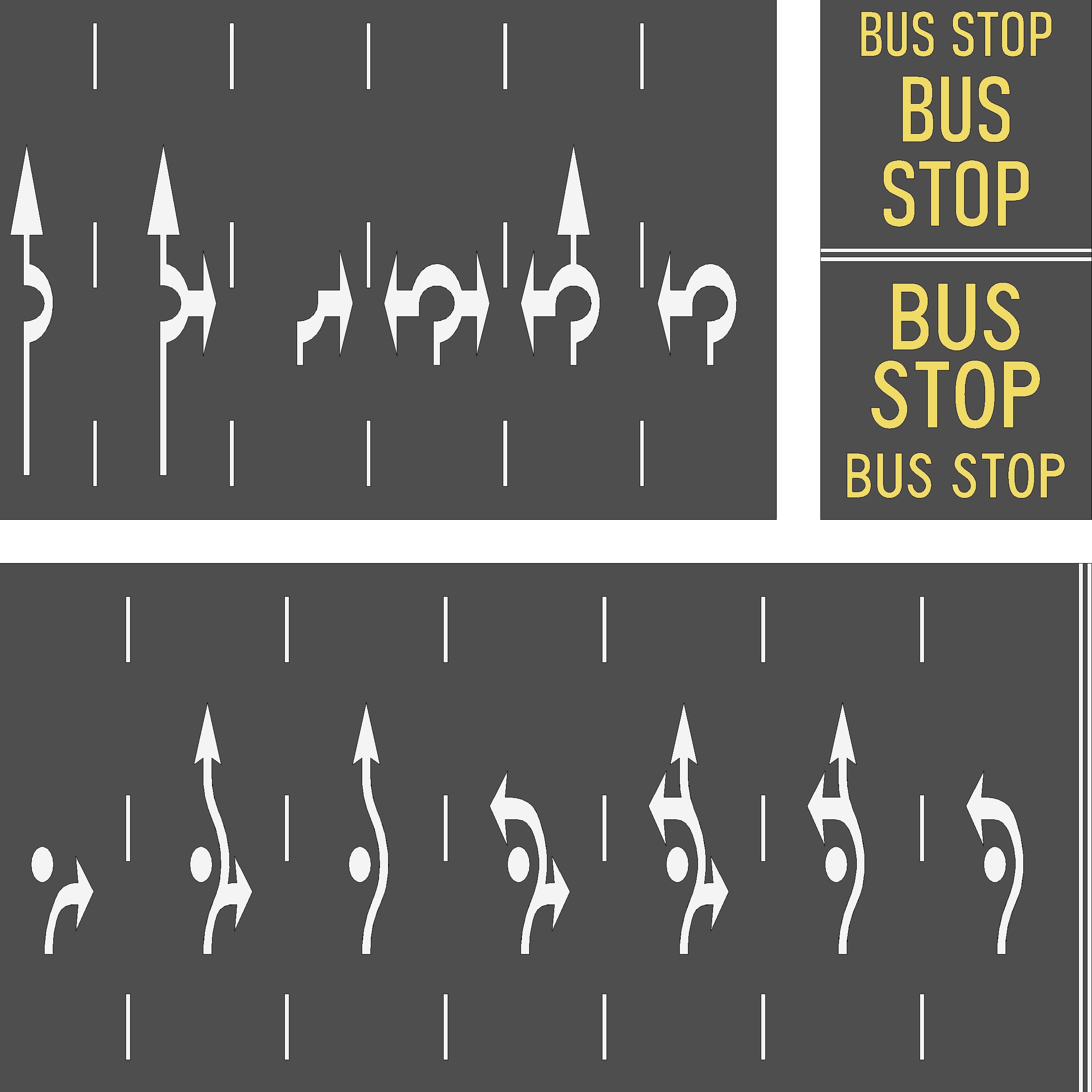 download Road Arrows and Symbols (Metric + Imperial) families 
