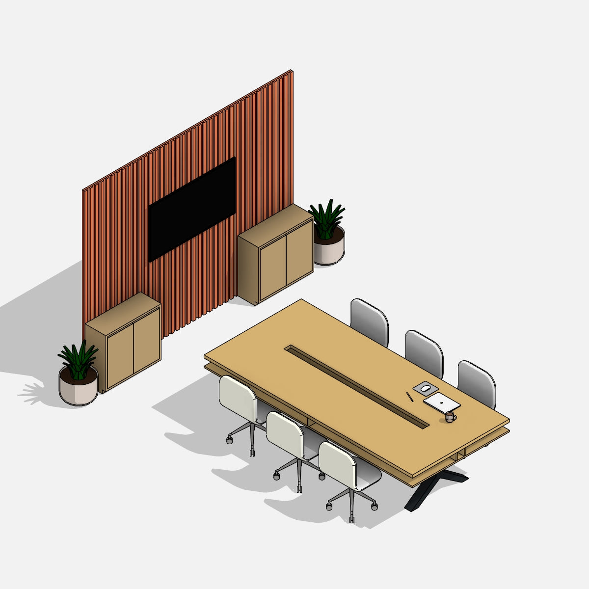 revit office furniture desk