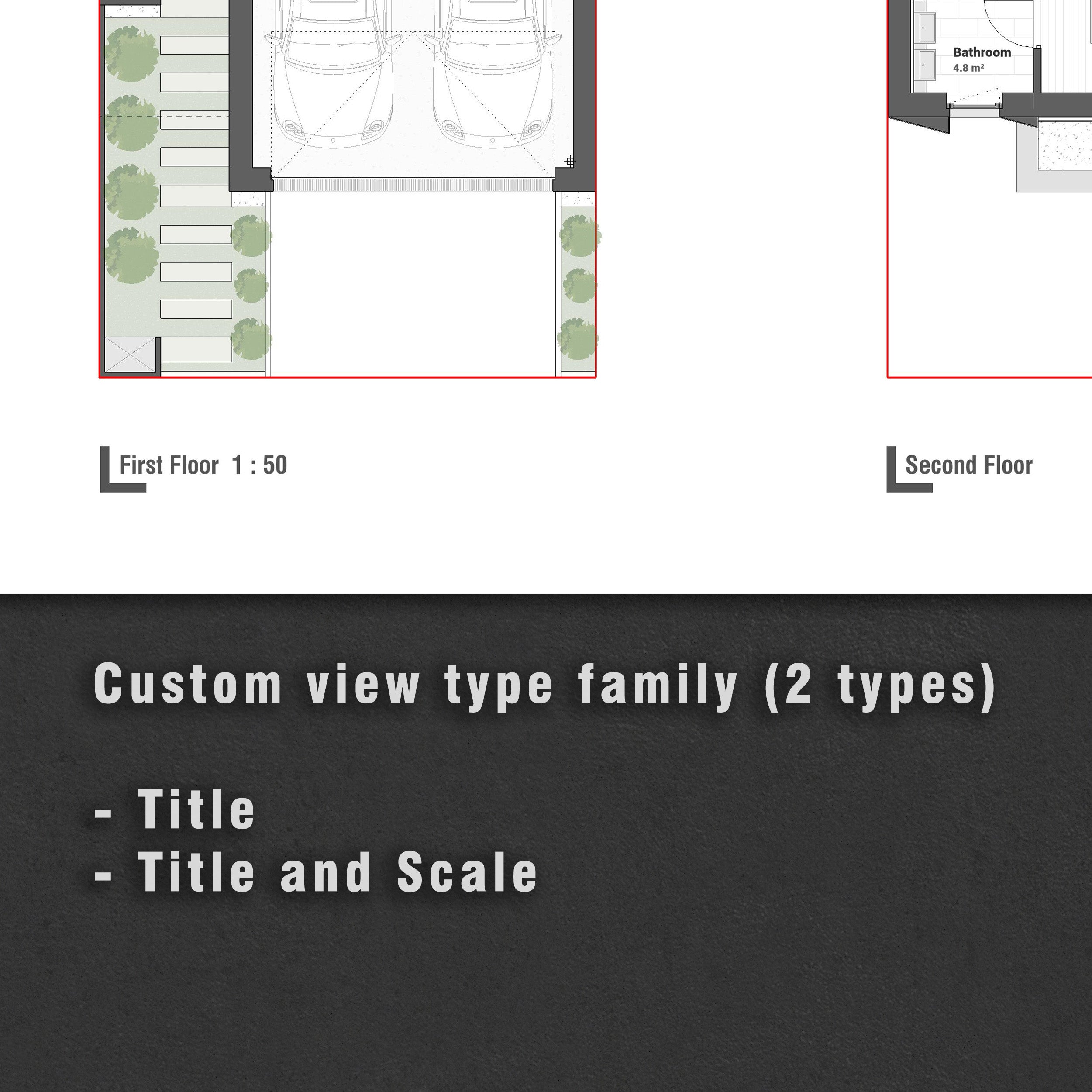 revit view title 