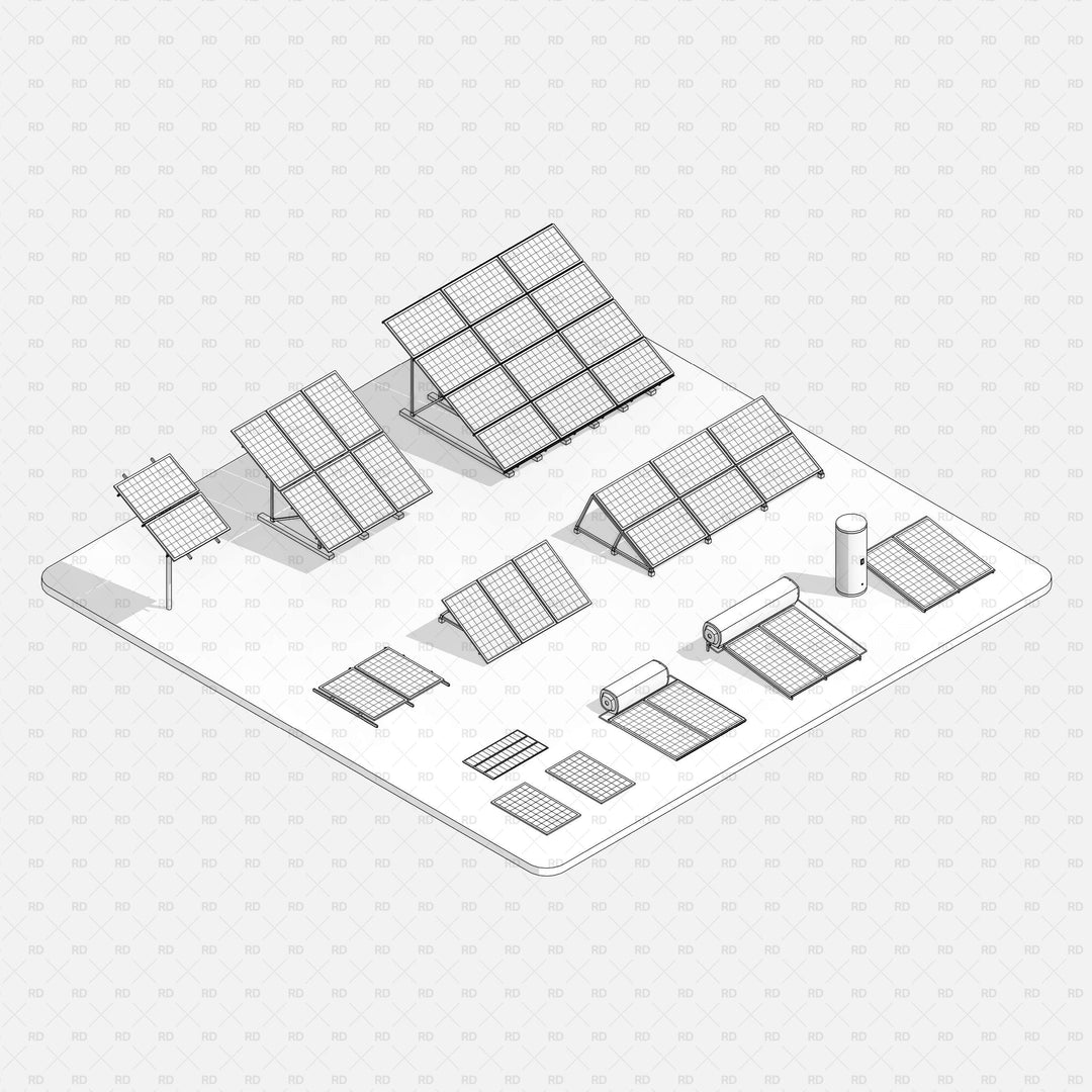 Revit Solar Panels Families | RD Studio