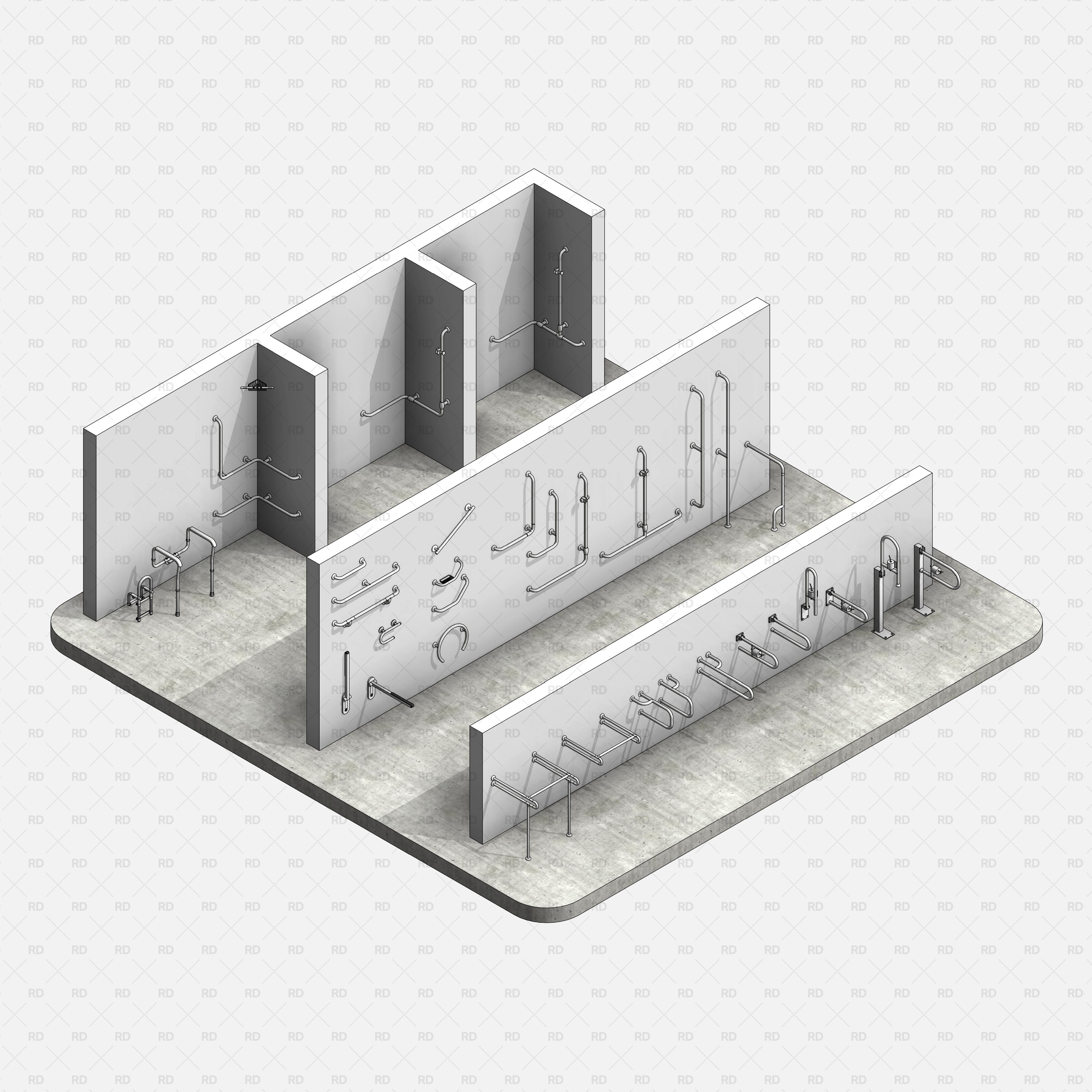 Revit Grab Bars - RD Studio