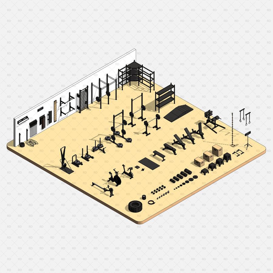 Download 27 Revit Gym Equipment Families | RD Studio