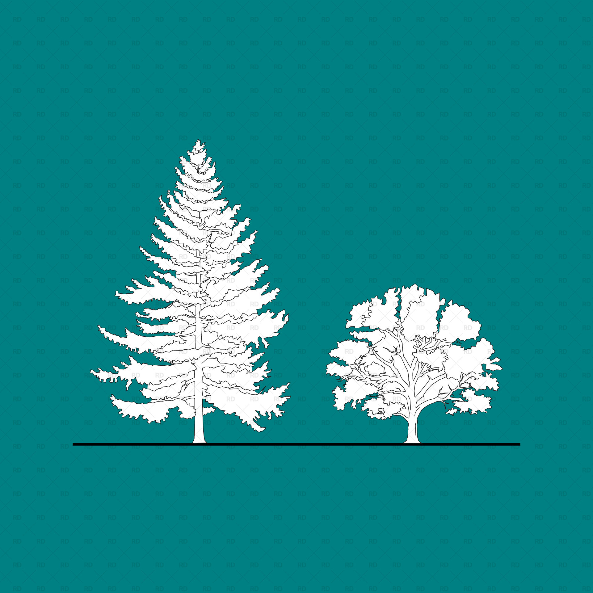 Revit 2D Trees