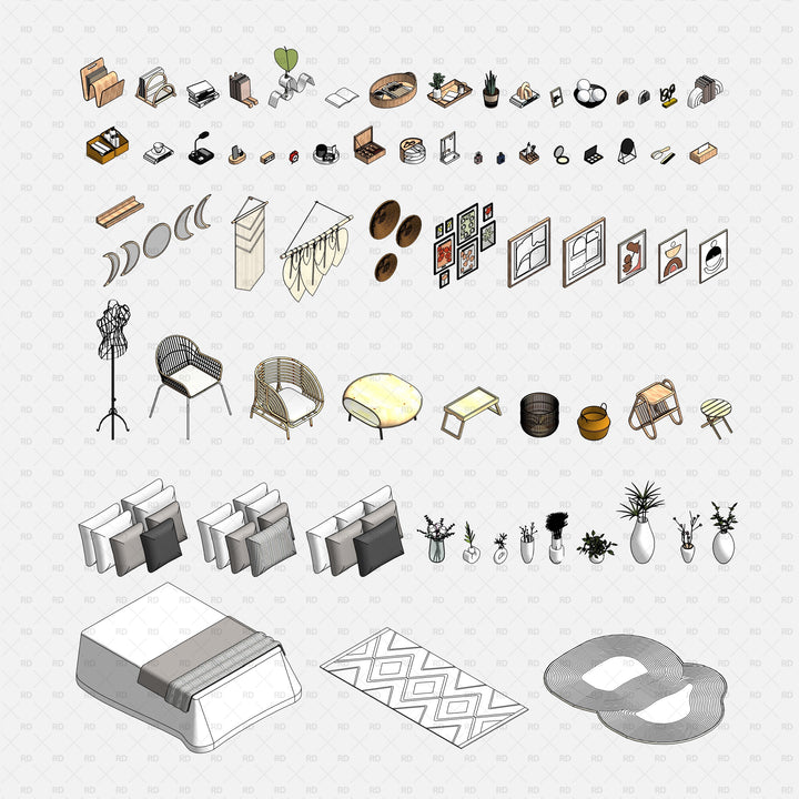 Wall Decor Rvt File Wall Art & Decor – Revit Families | RD Studio