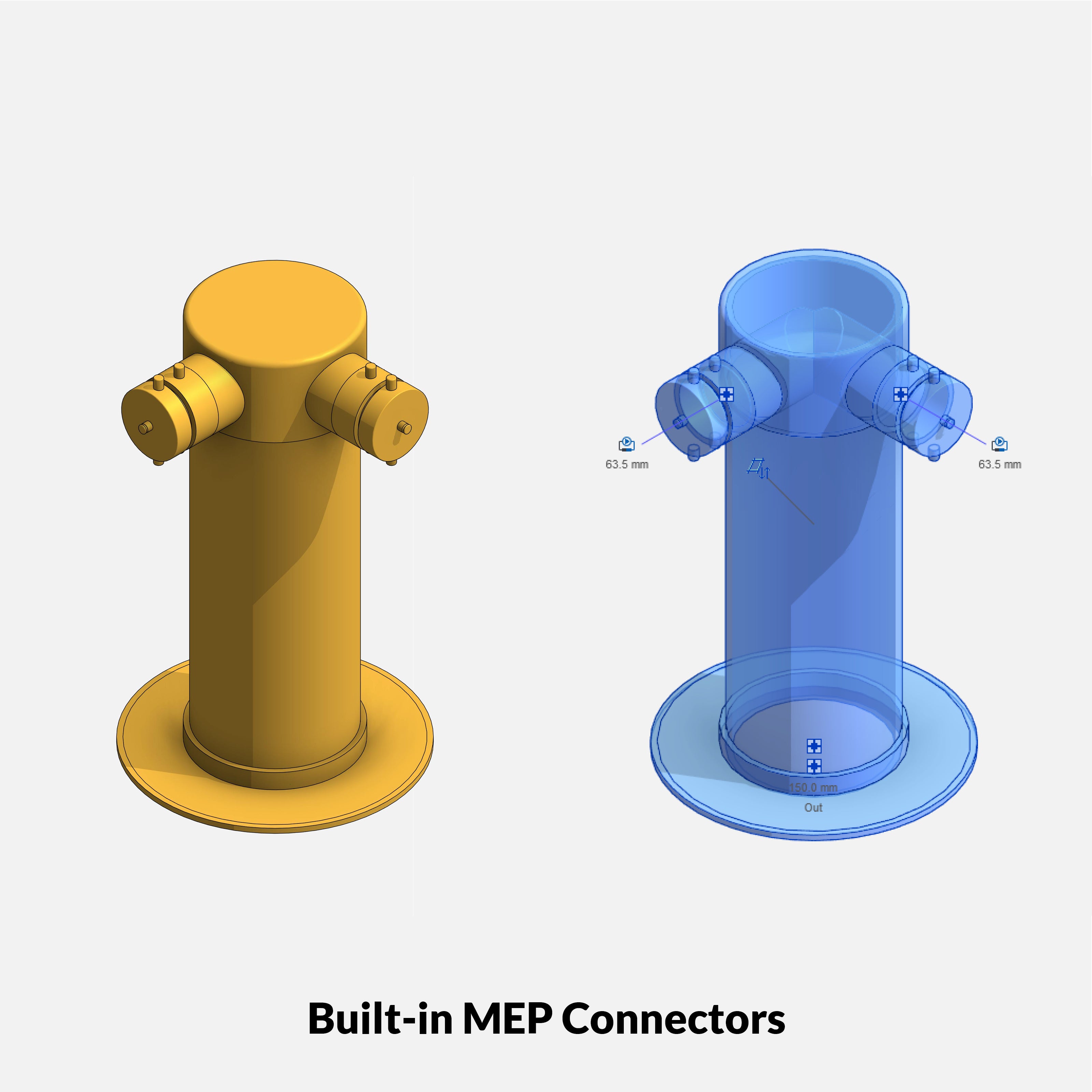 Revit Fire protection pack RD Studio BIM blocks rfa fdc built in mep connector