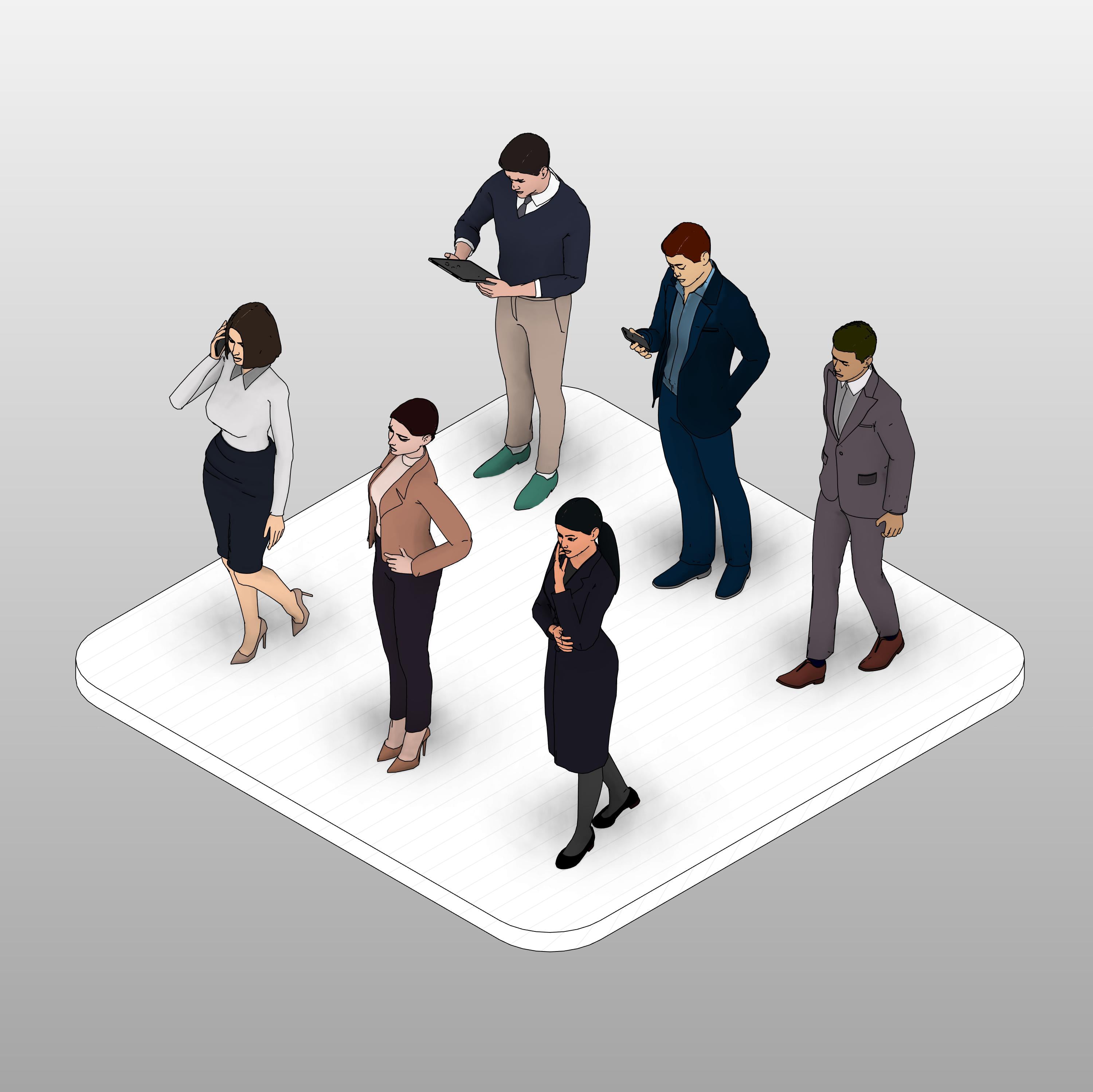 Revit 3D People - Professional 3D Entourage | RD Studio