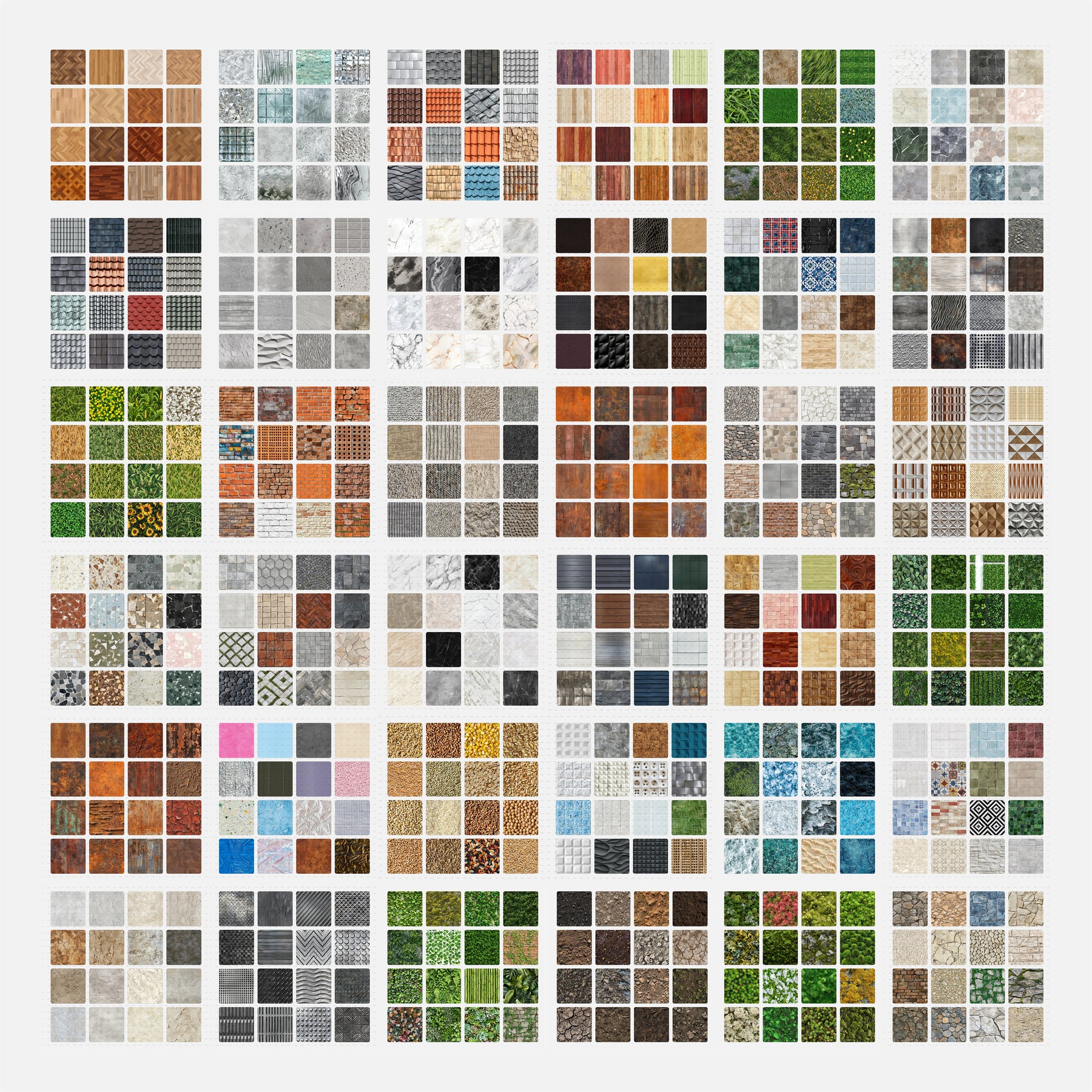Professional Seamless Texture Library (36 PNG Packs) | RD Studio