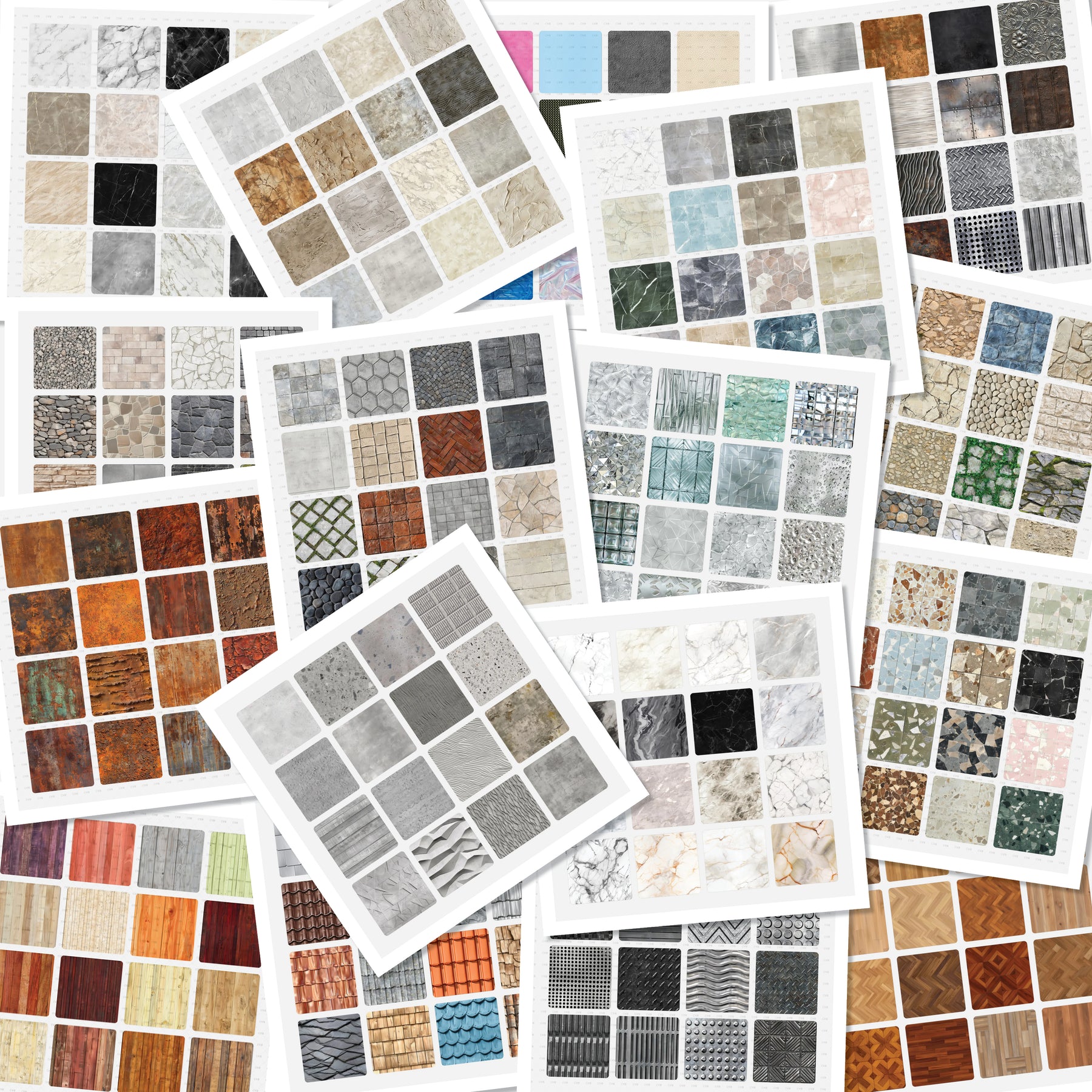 Professional Seamless Texture Library (36 PNG Packs) | RD Studio