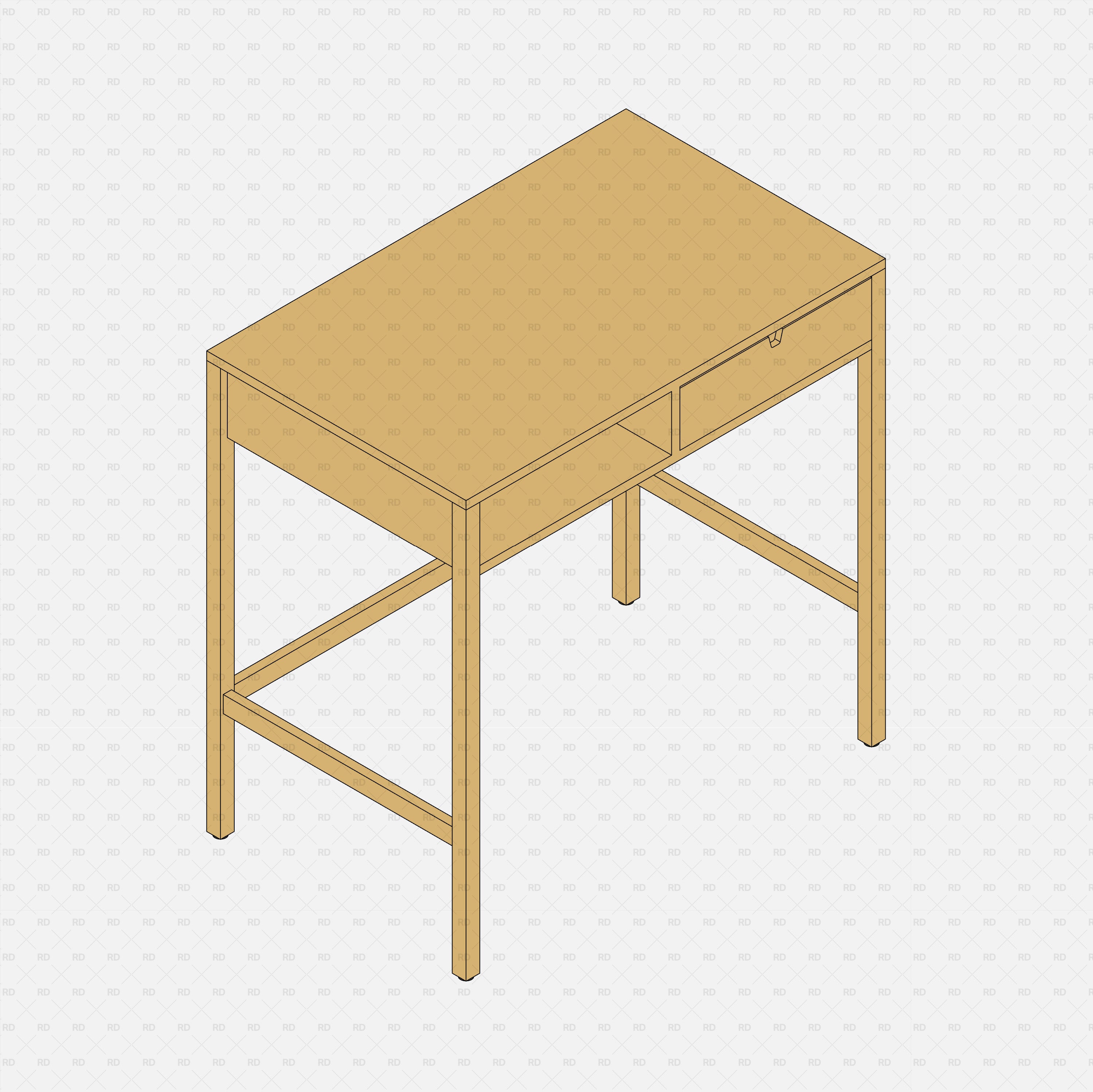 download revit 3d table 