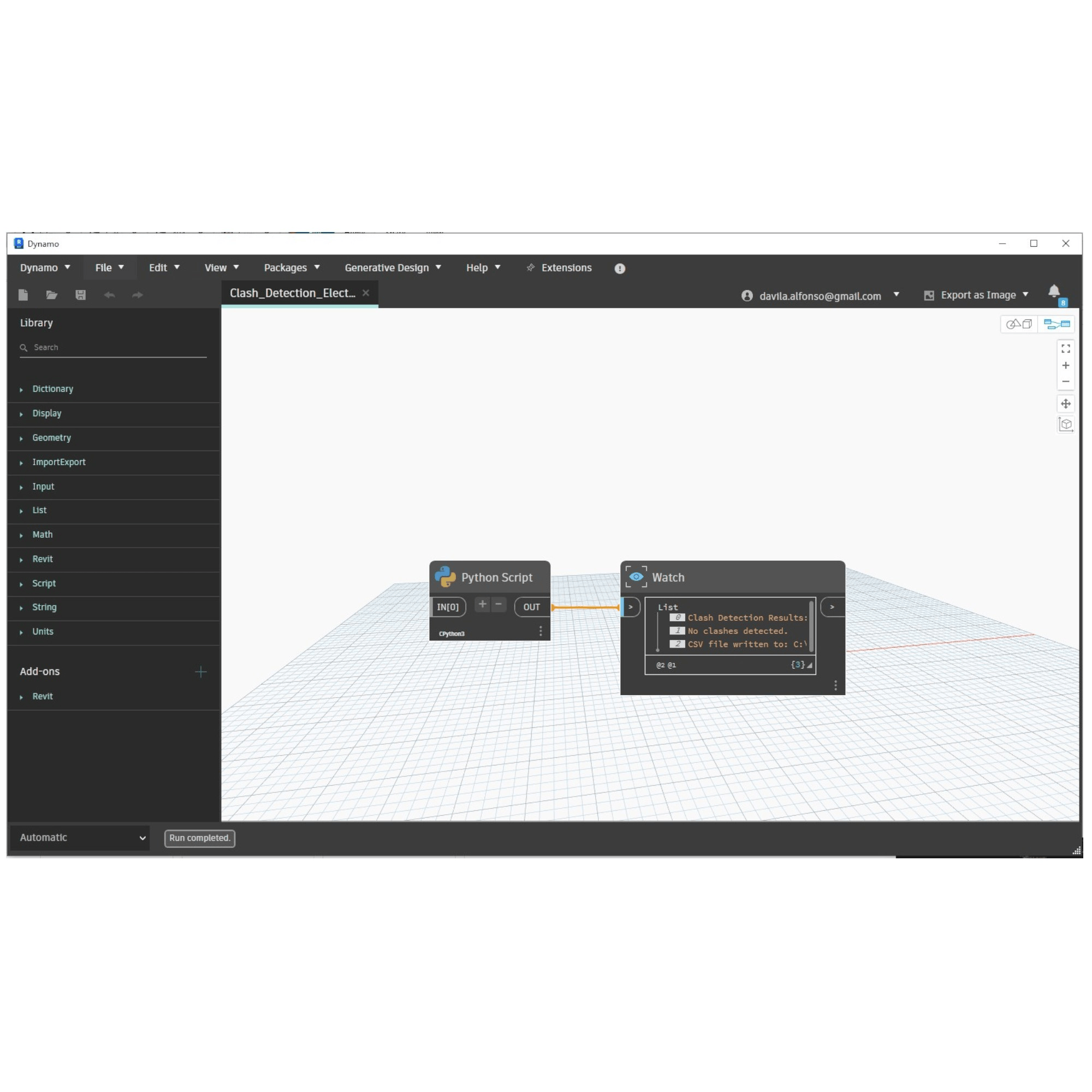 Revit Dynamo script: Clash Detection for Electrical and HVAC