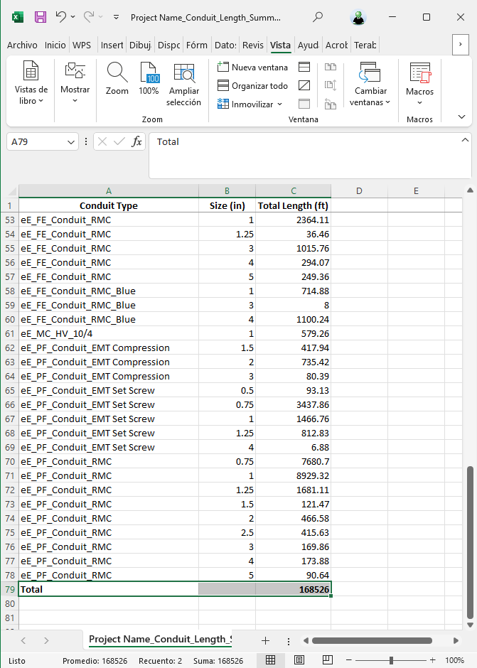 Dynamo script: Conduit Length Calculator for Revit MEP python script excel 