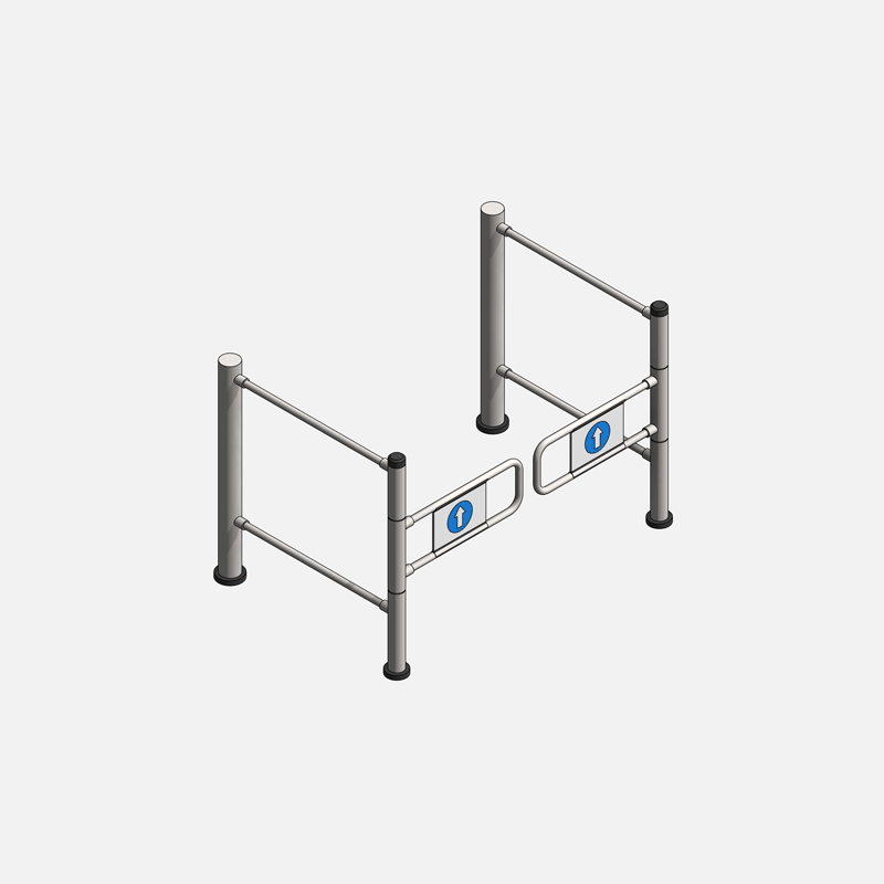 Revit turnstiles gates flag Pack RD Studio BIM blocks rfa fully parametric turnstile gate