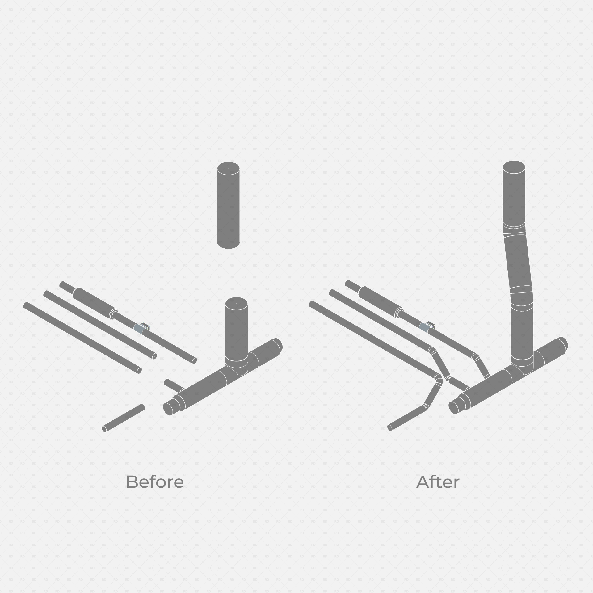 Dynamo script Connect Round Duct mep