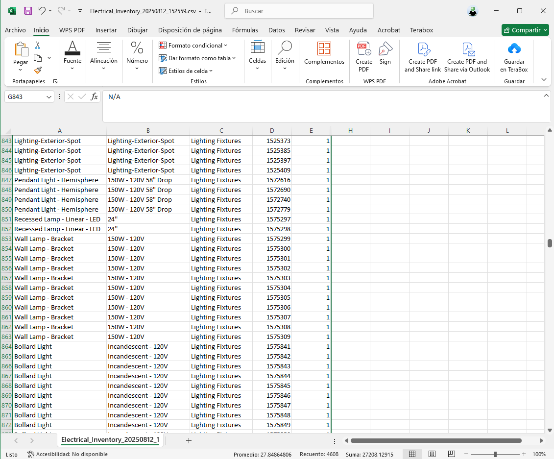 download revit Dynamo Script - Electrical Inventory for Revit MEP - excel 
