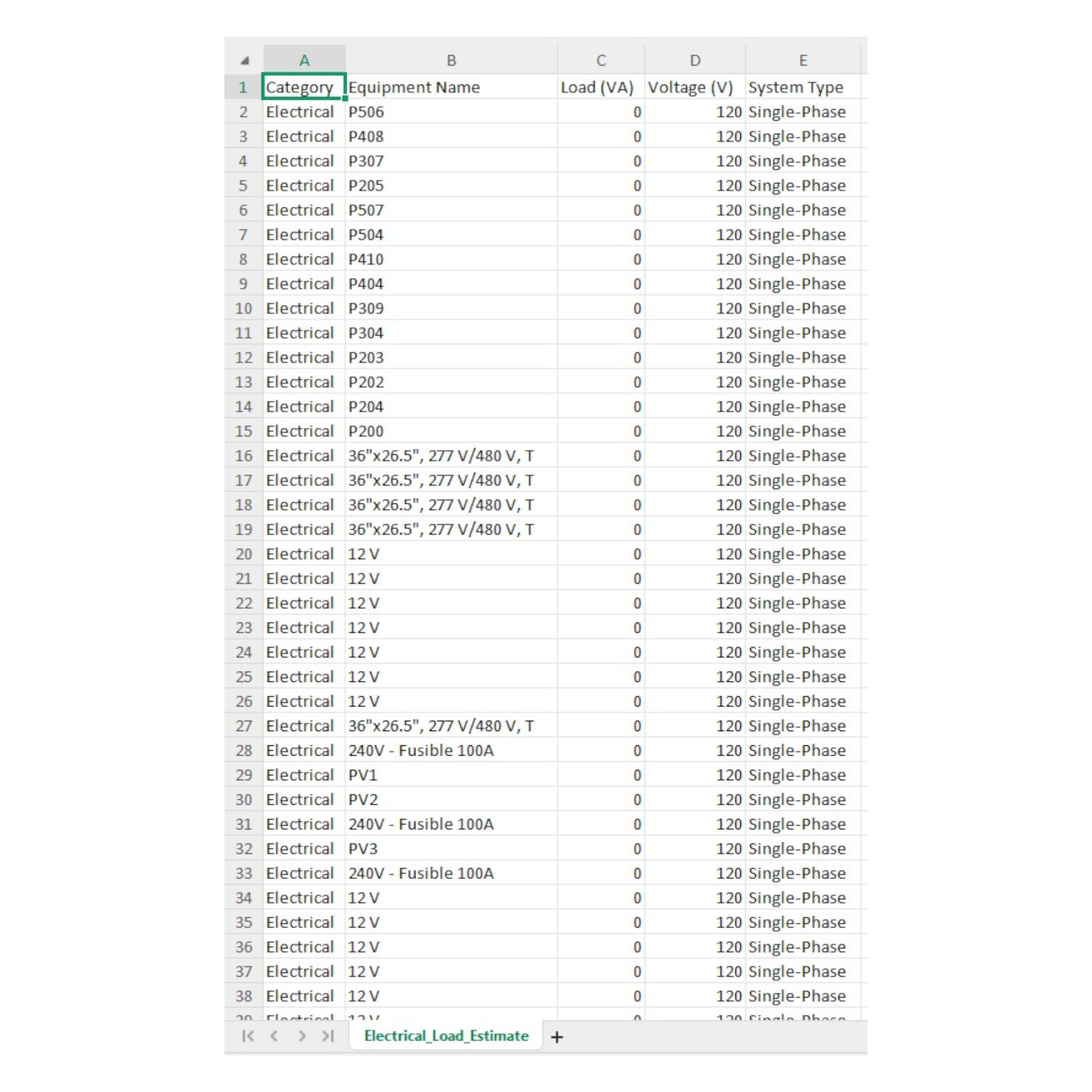 Revit Dynamo script Electrical Load Estimator for Revit MEP RD Studio 