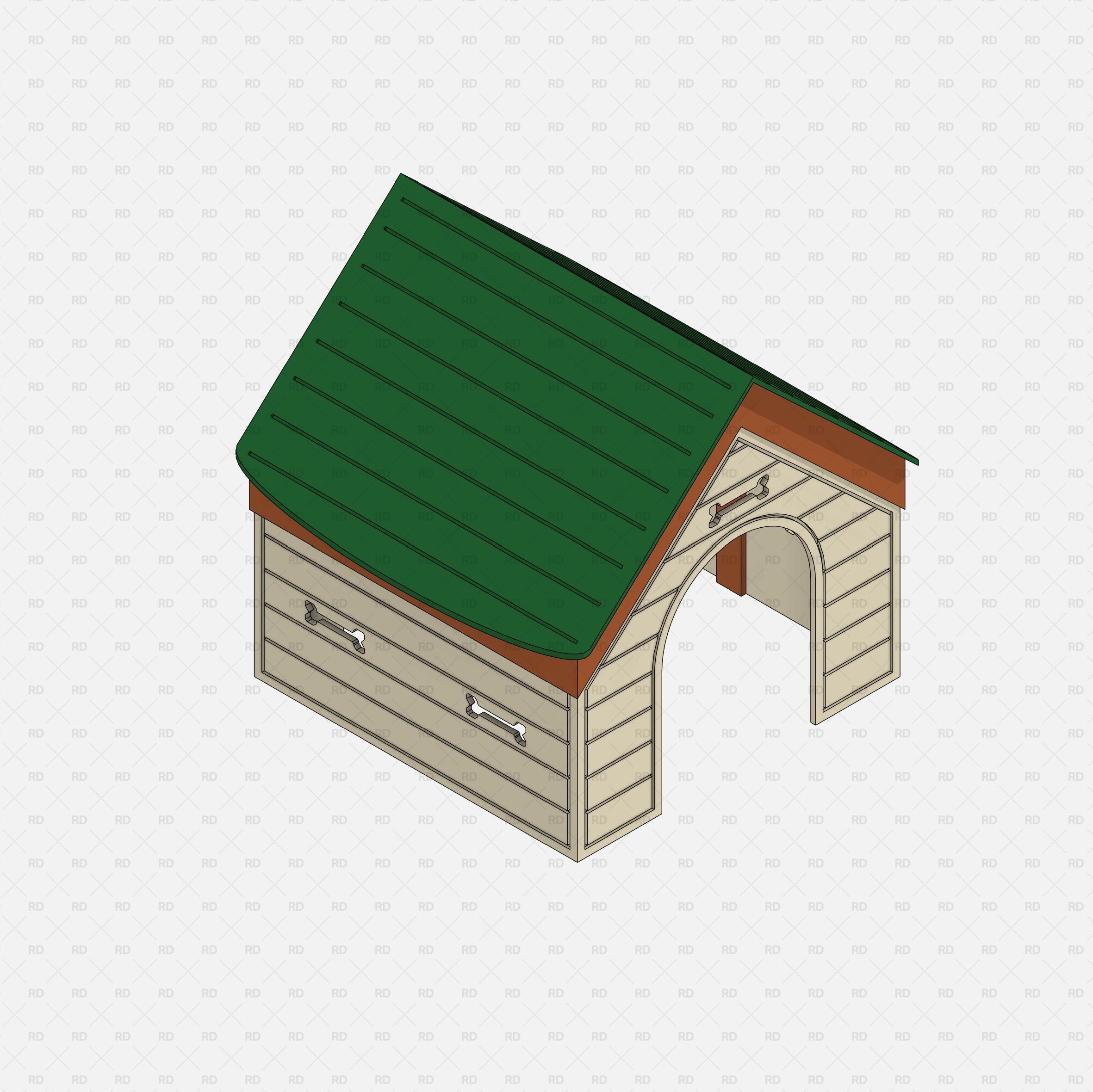 download high quality revit family dog house rd studio