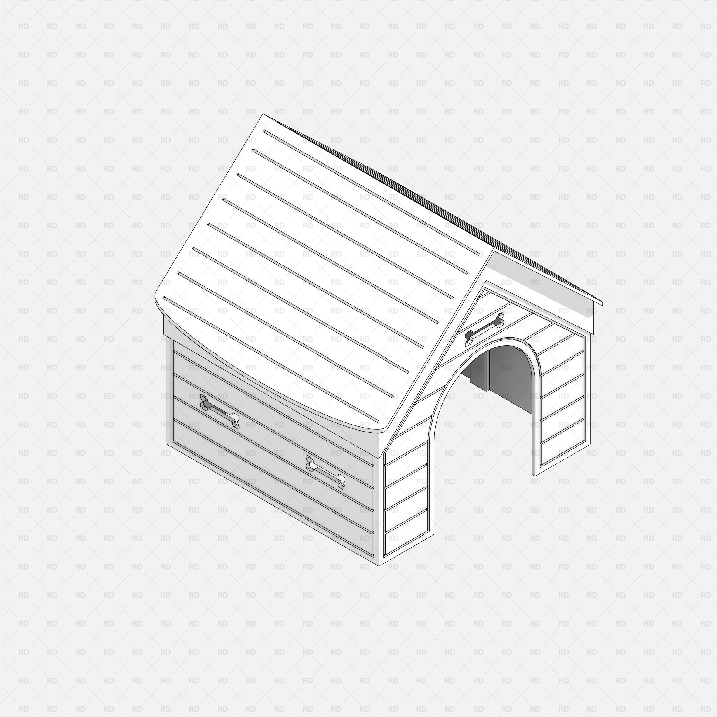 download high quality revit family dog house rd studio