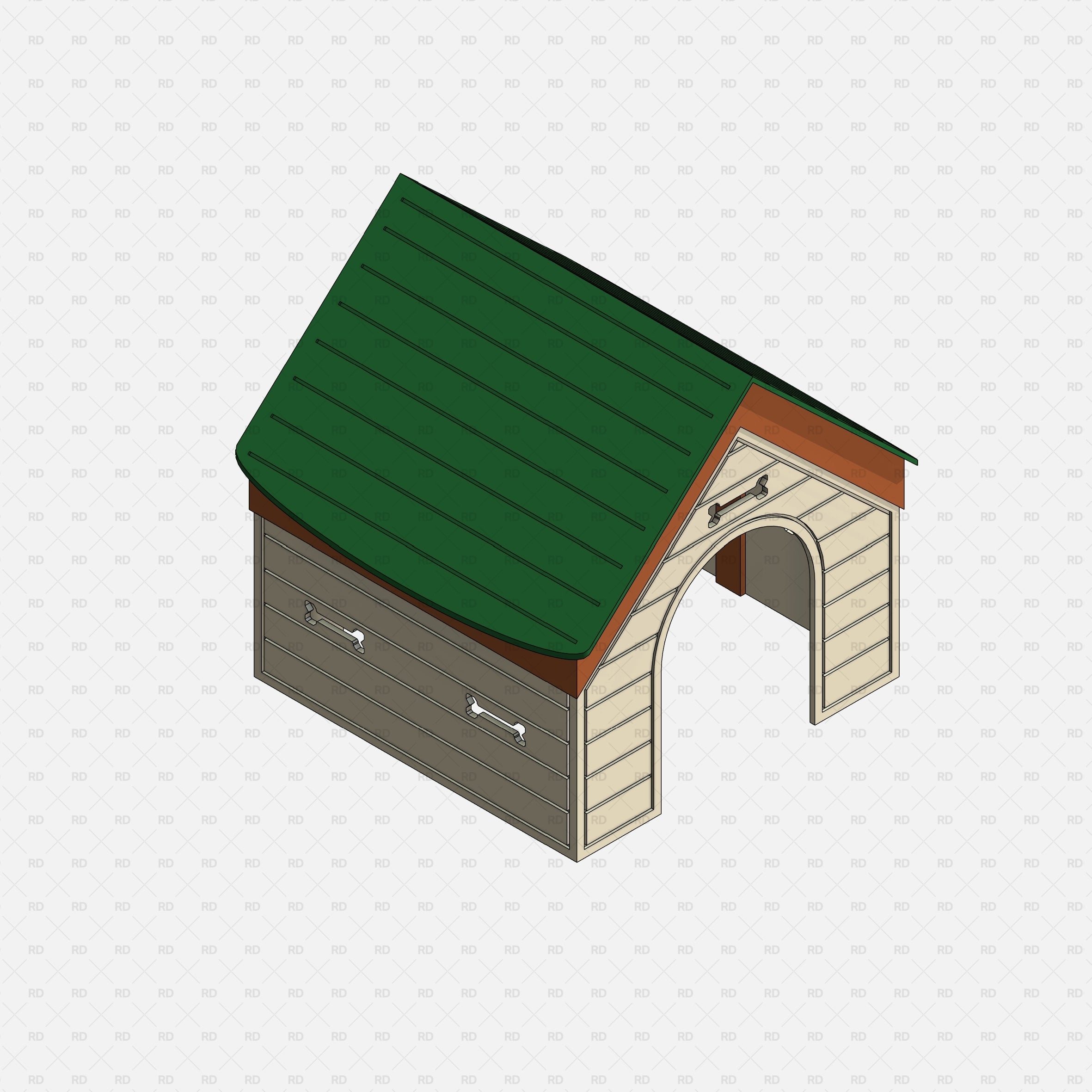 download high quality revit family dog house rd studio