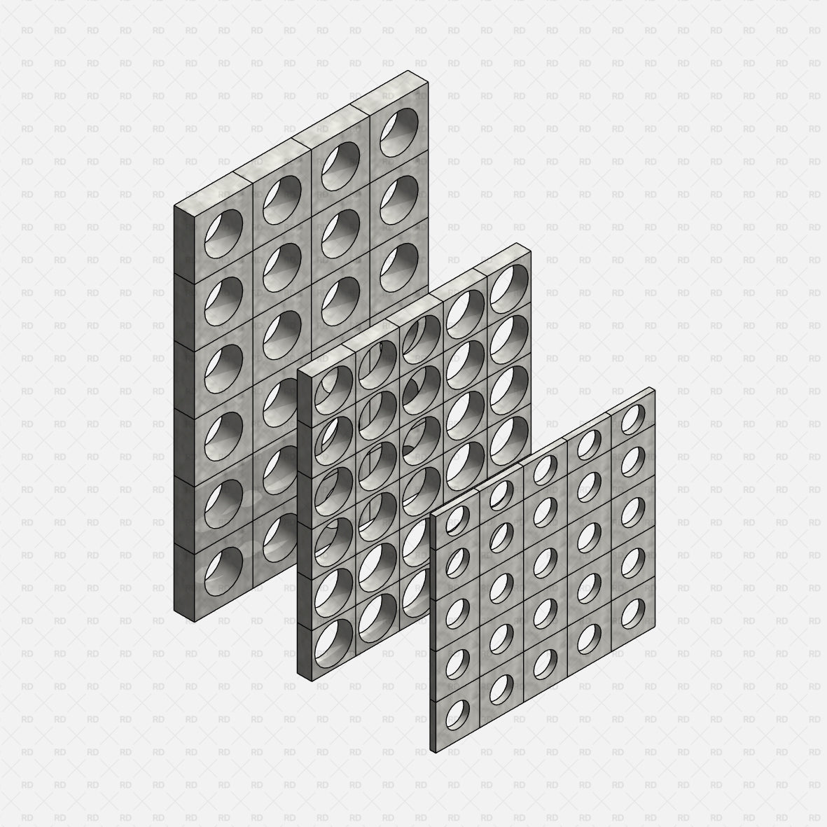 free download revit breeze blocks curtain wall family 
