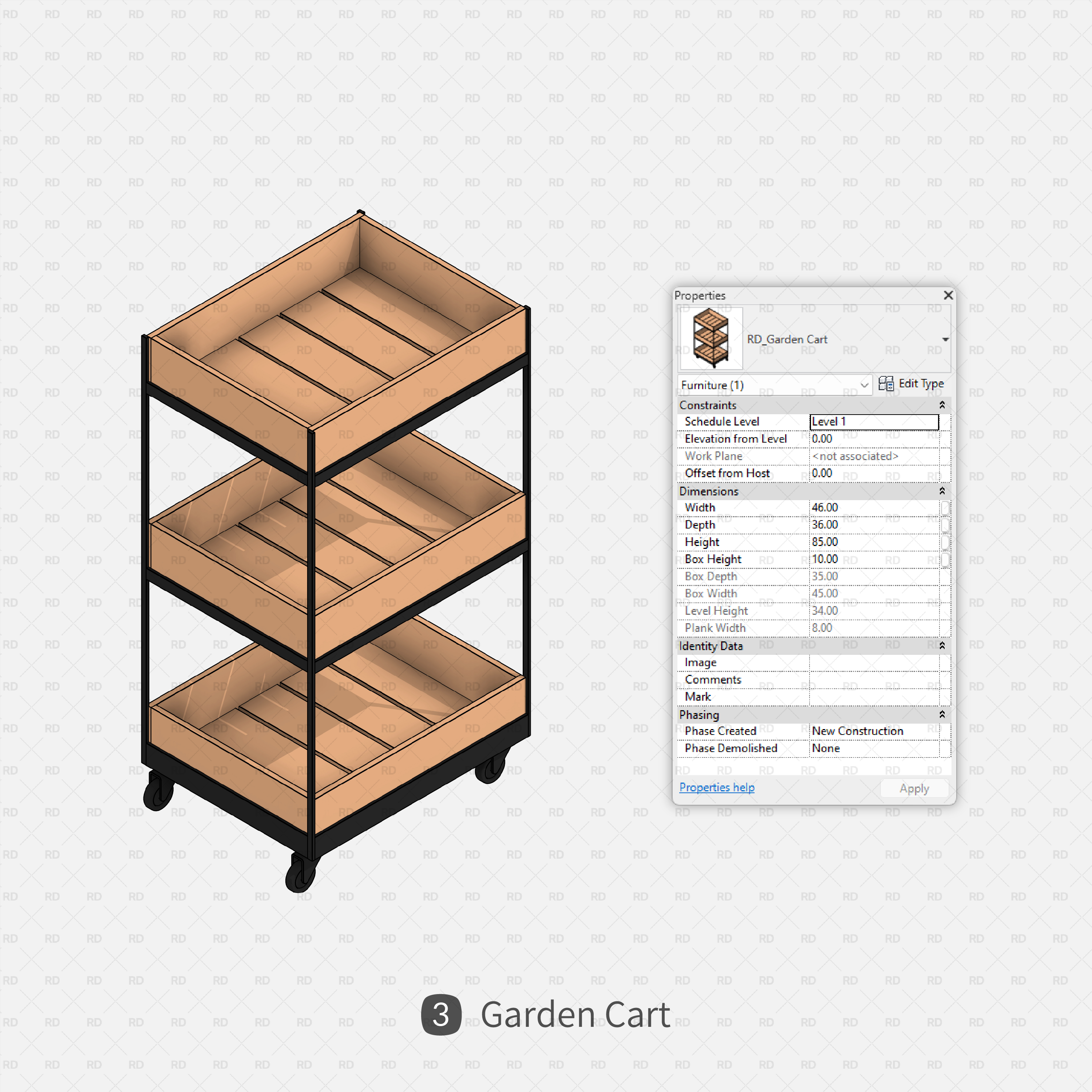 revit garden cart