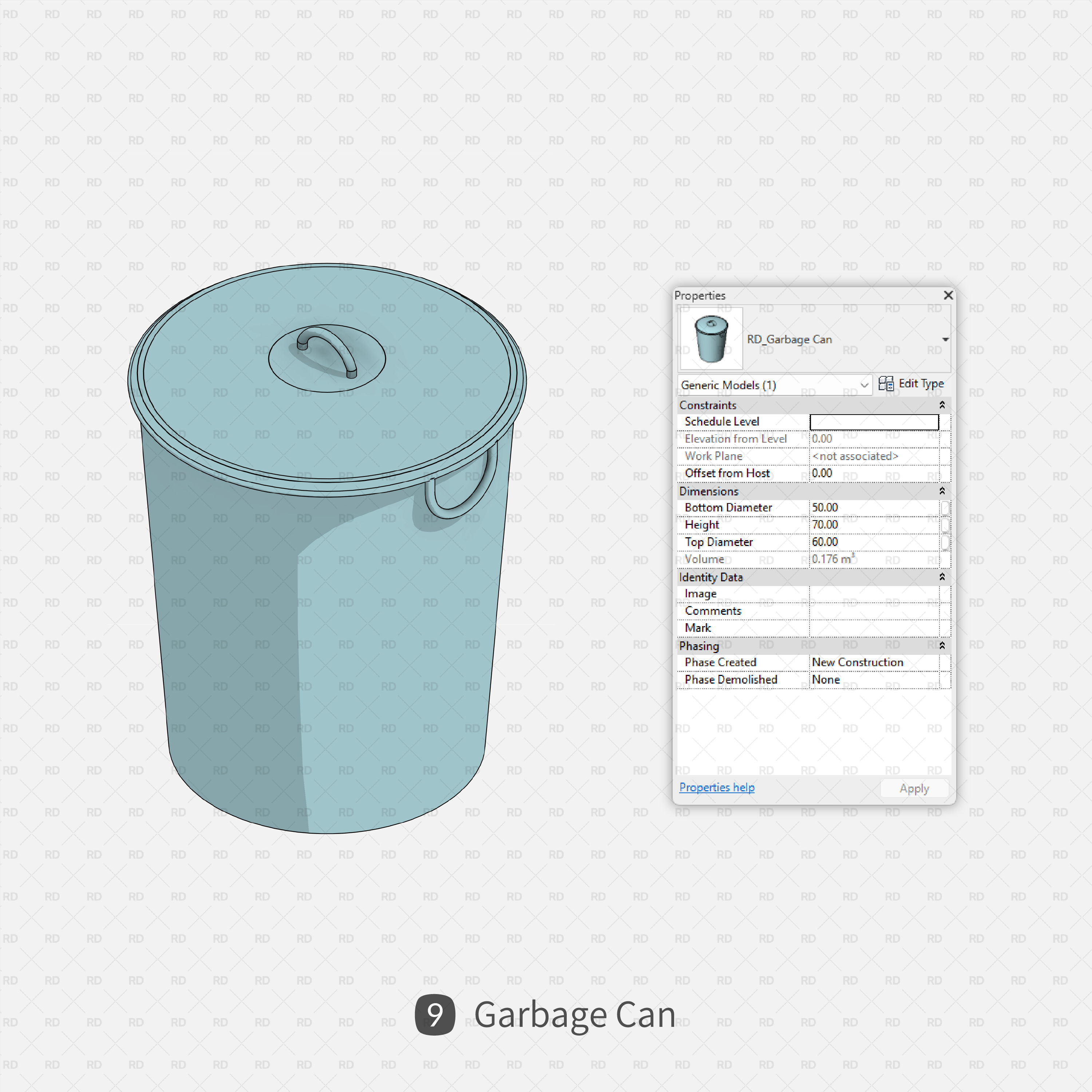 revit garbage can