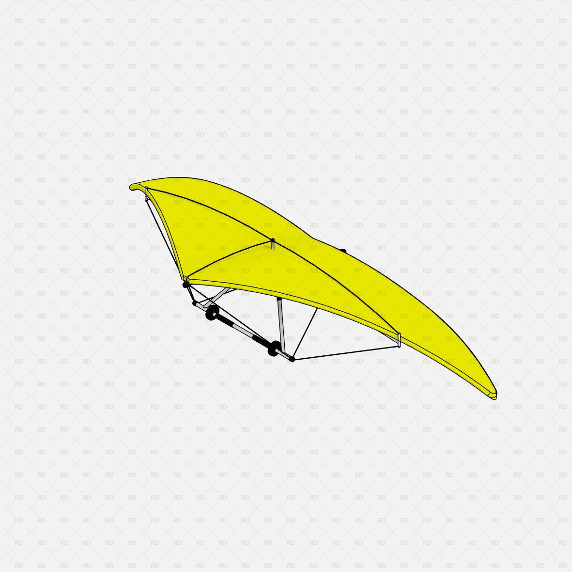 download high quality revit family hang glider