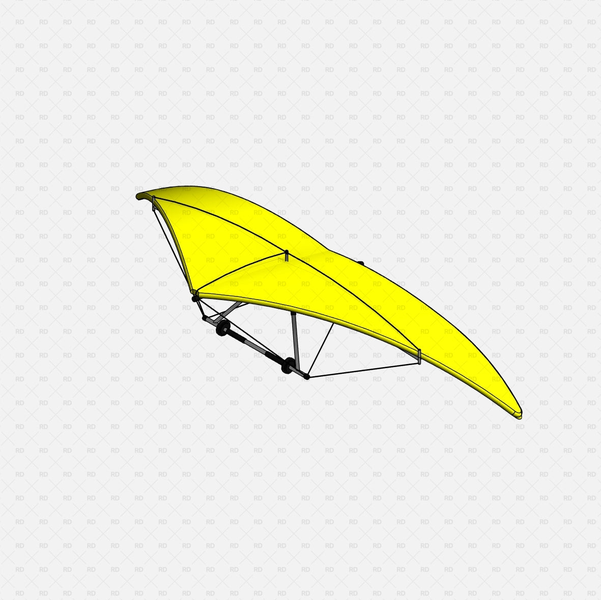 download high quality revit family hang glider