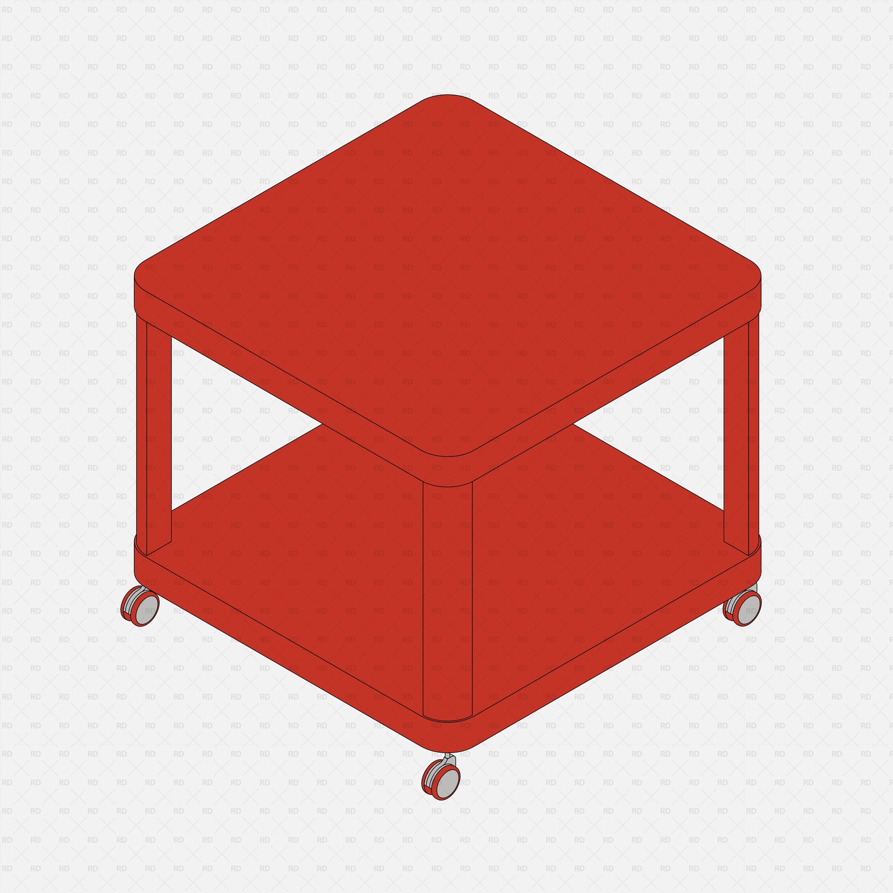 Revit IKEA TINGBY Side Table on Casters | FREE Download | RD Studio