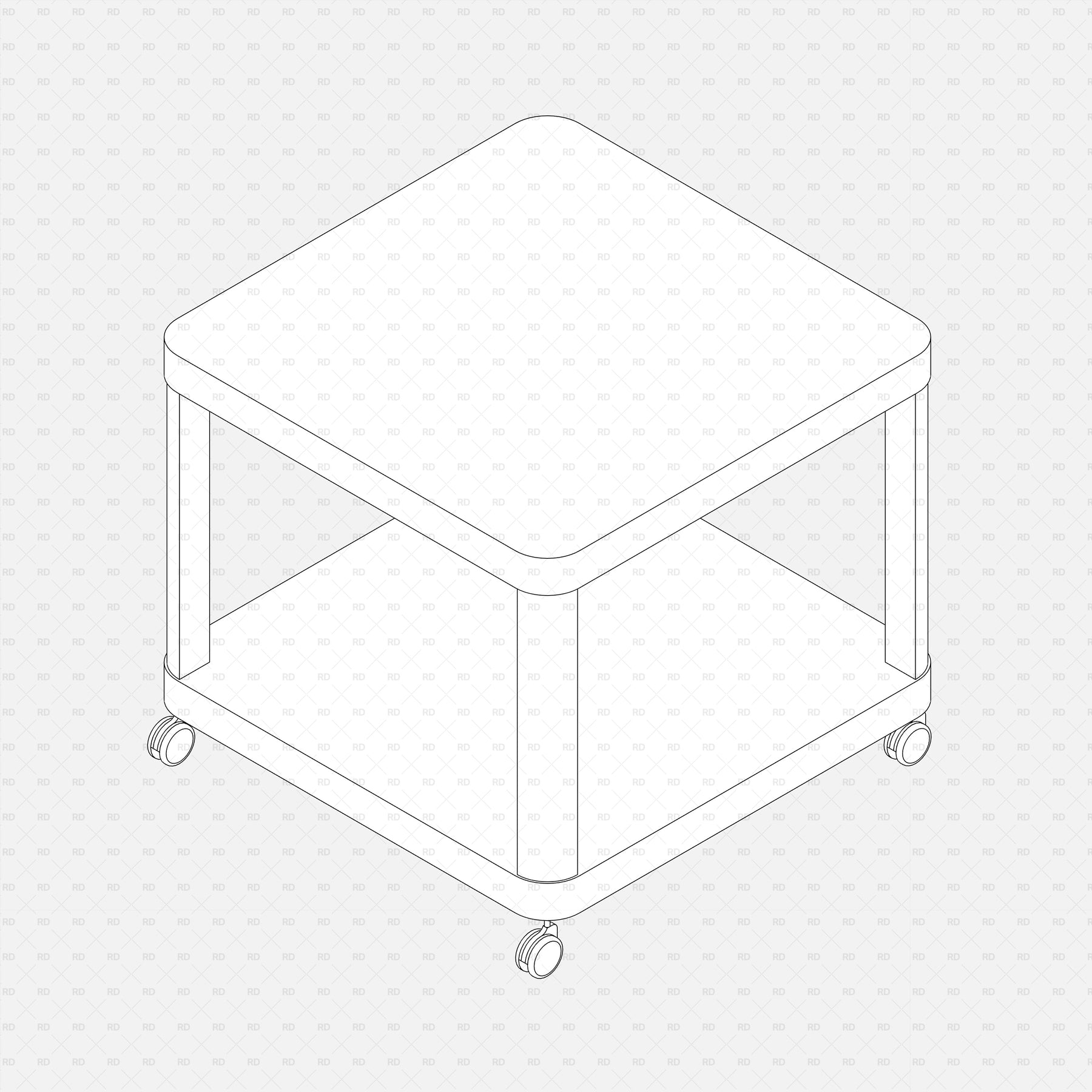 Revit IKEA TINGBY Side Table on Casters | FREE Download | RD Studio