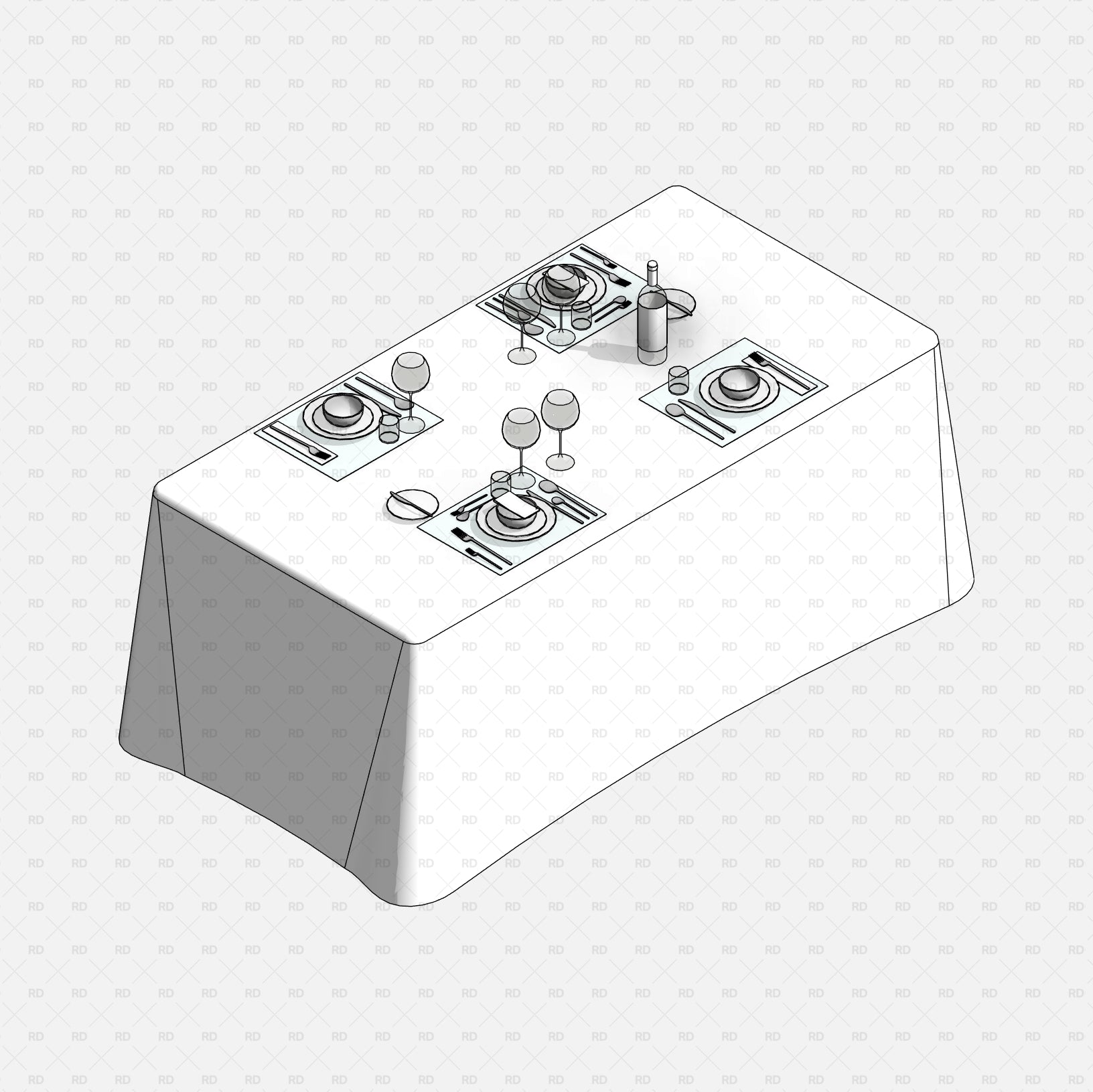 revit kitchenware families download decor kitchen table dinnerware