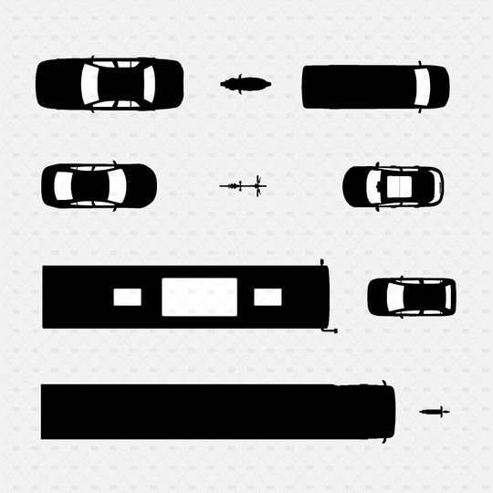 Download Revit 2D Vehicles (40 Figures) | RD Studio