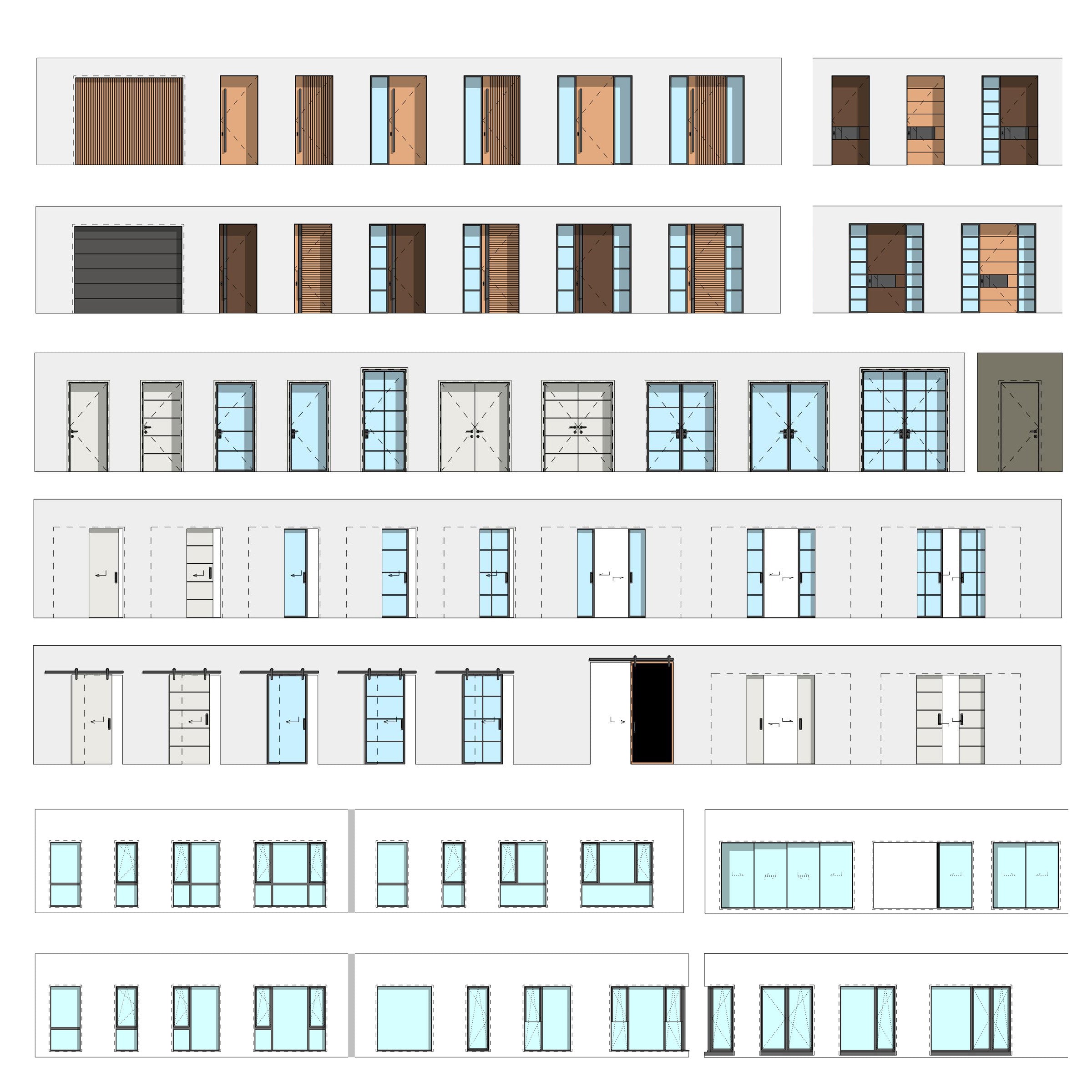 revit windows doors