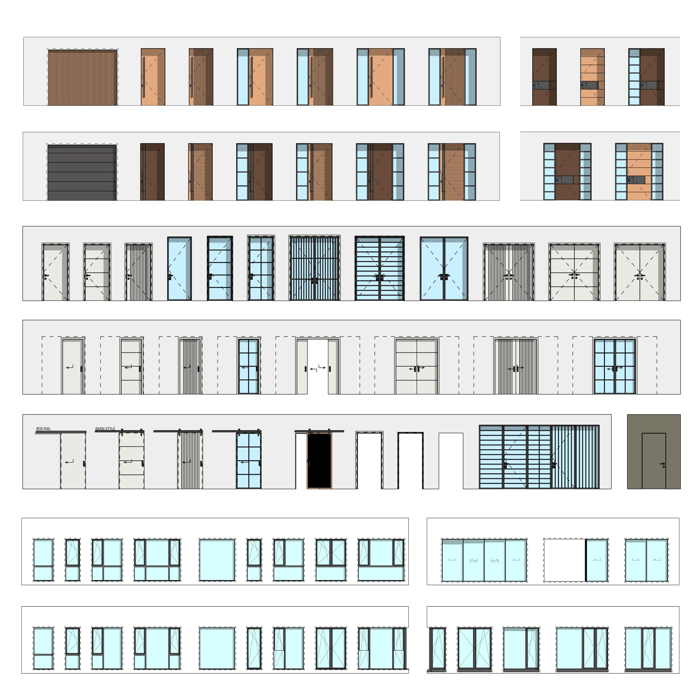 revit windows doors download families parametric library