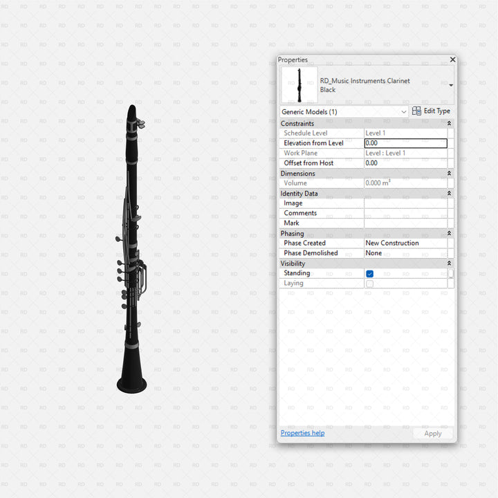 Download Revit Music Instruments Families | RD Studio