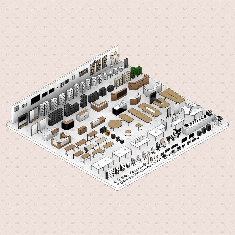 Loby Revit Download Professional Revit Office and Workspace Families