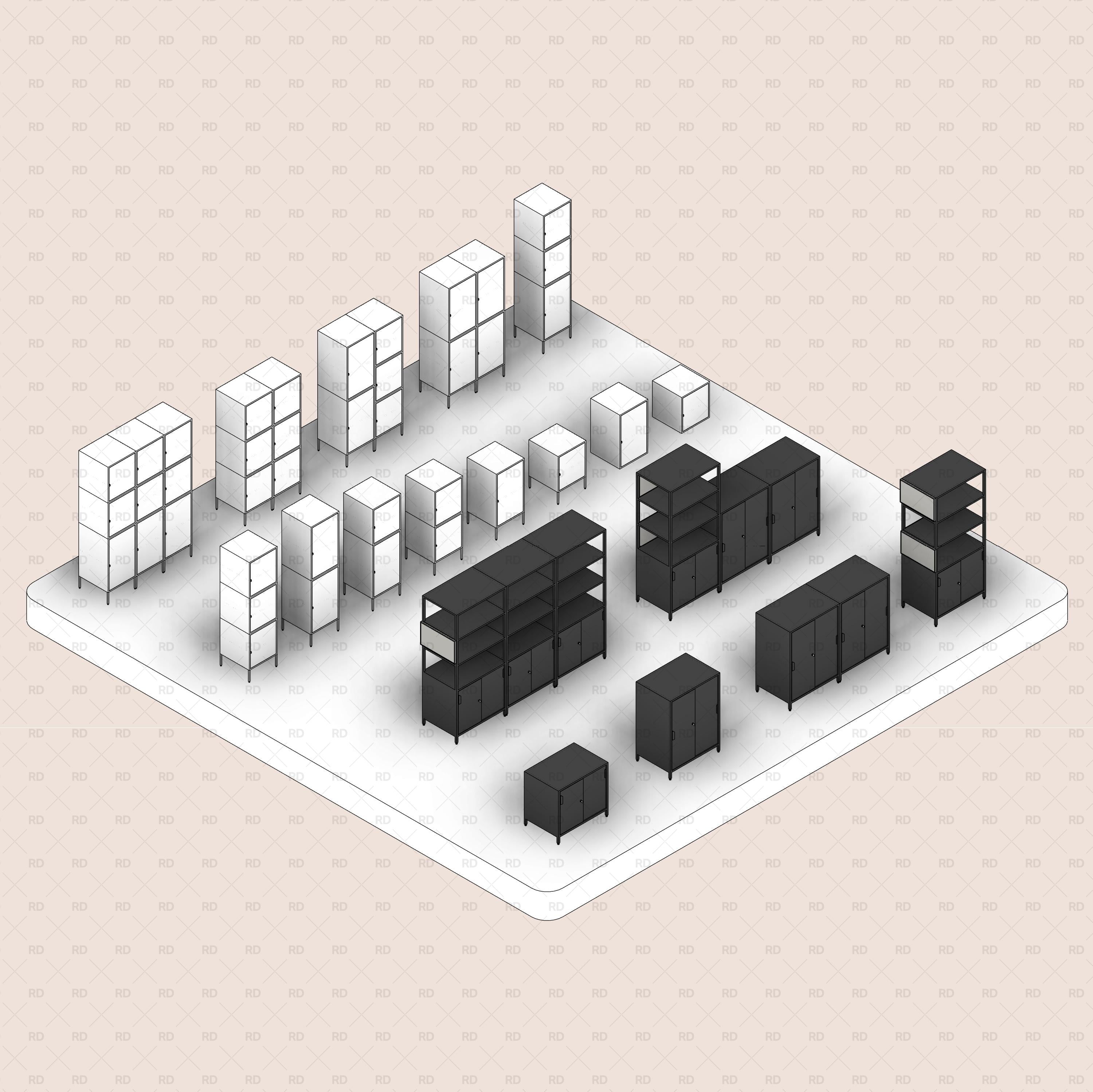 revit office storage